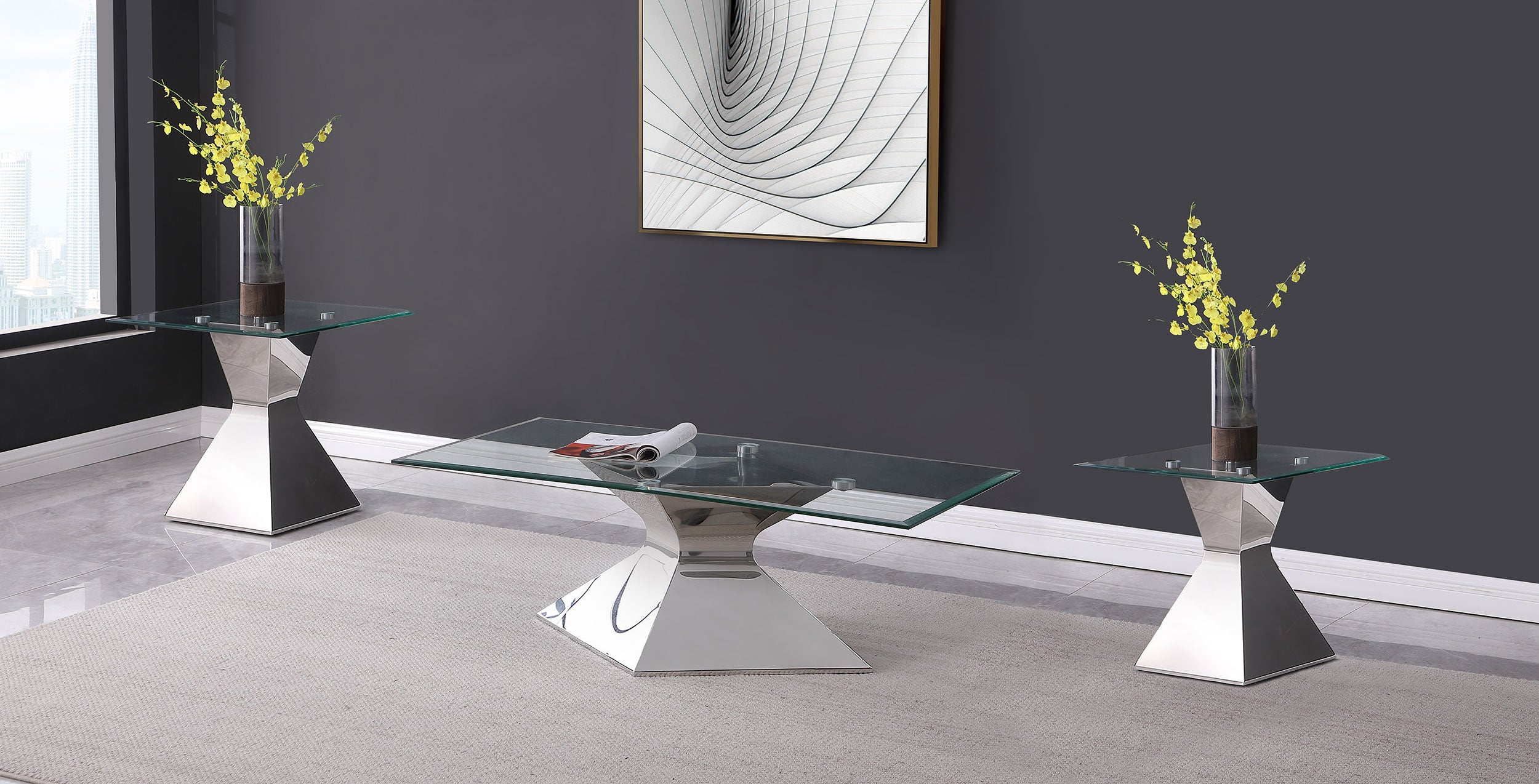 Jenny Coffee Table Set - Ideal Furniture (Fresno,CA)