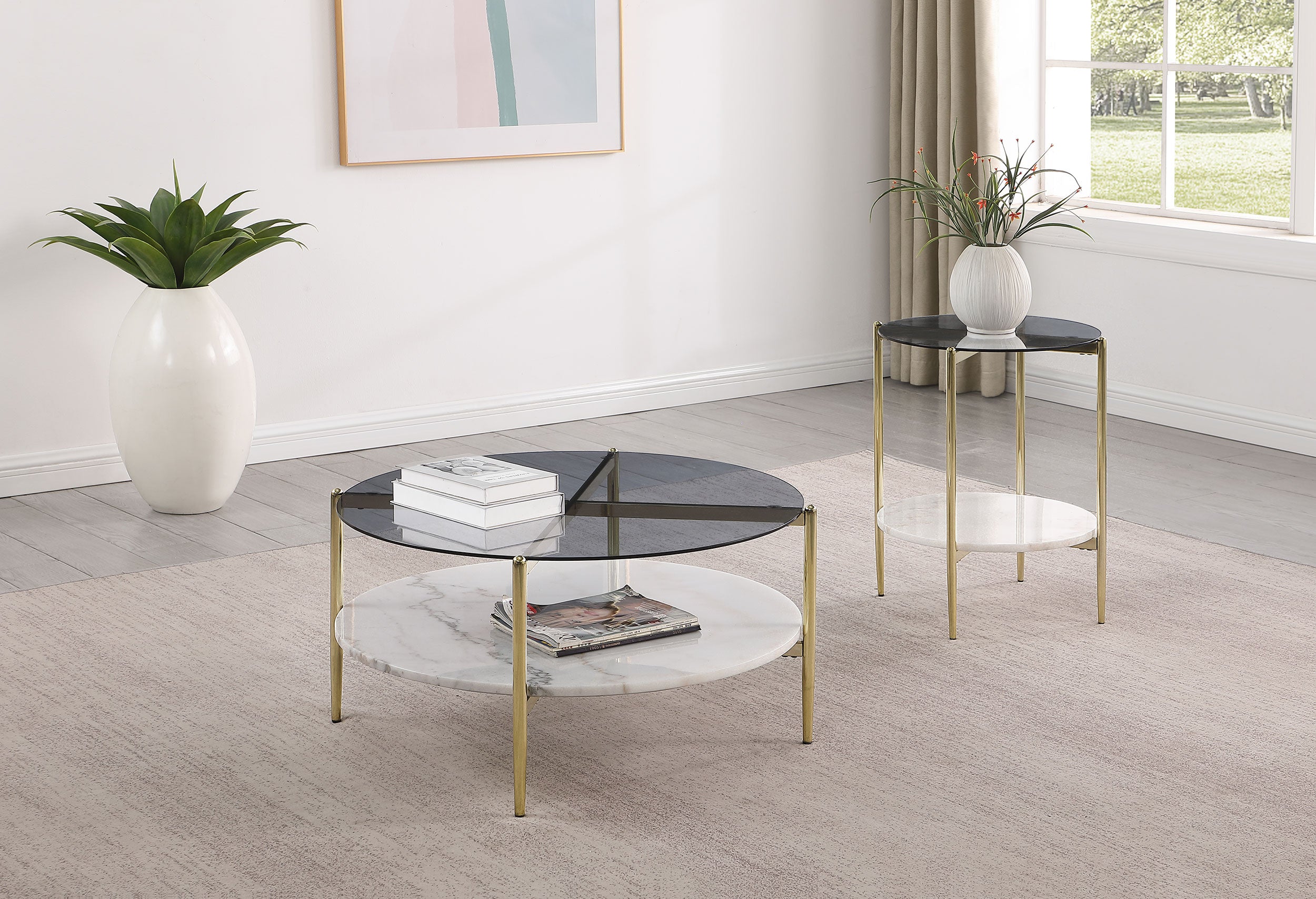 Jonelle Coffee Table Set - Ideal Furniture (Fresno,CA)
