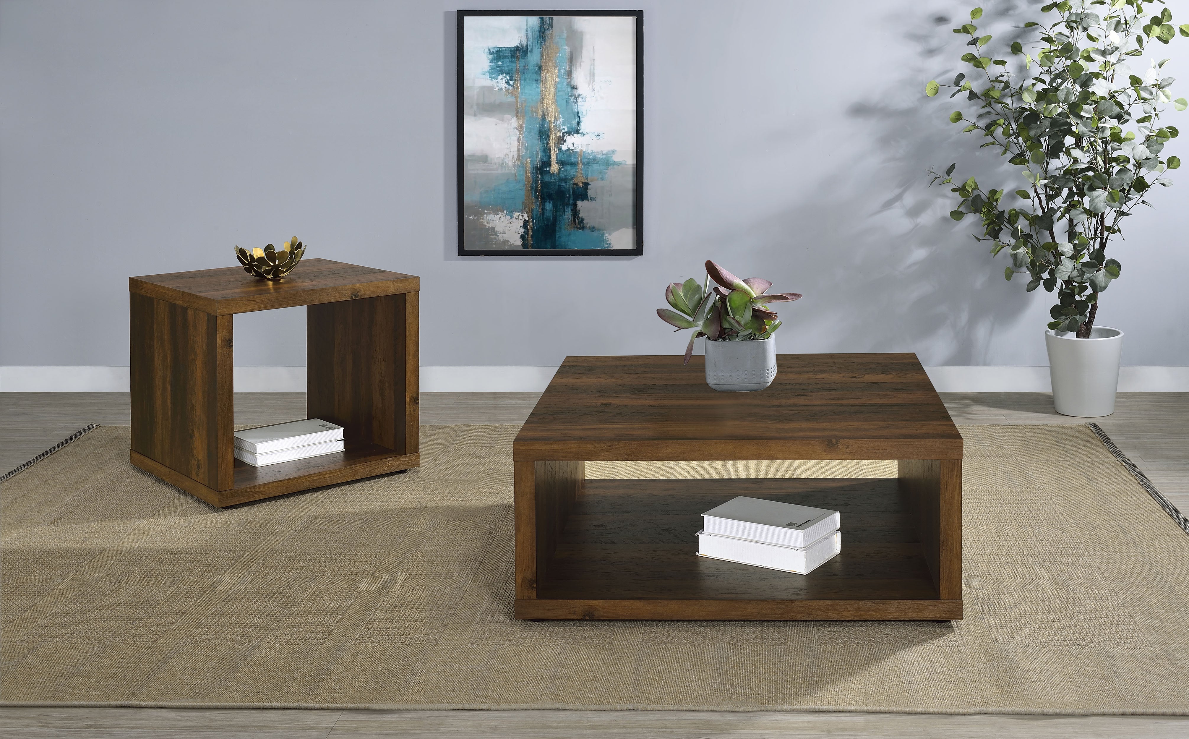 Frisco Coffee Table Set - Ideal Furniture (Fresno,CA)