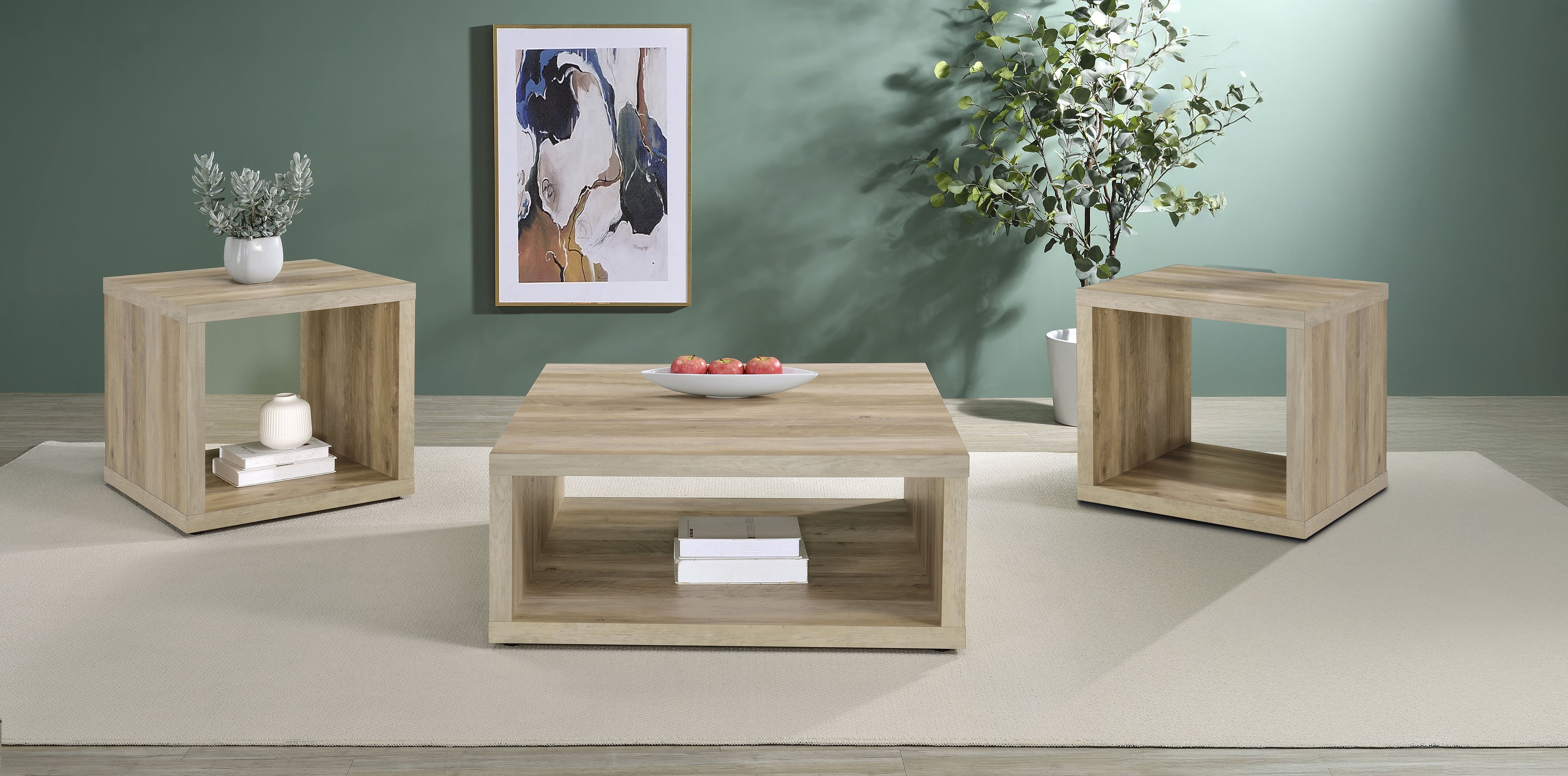 Frisco Coffee Table Set - Ideal Furniture (Fresno,CA)