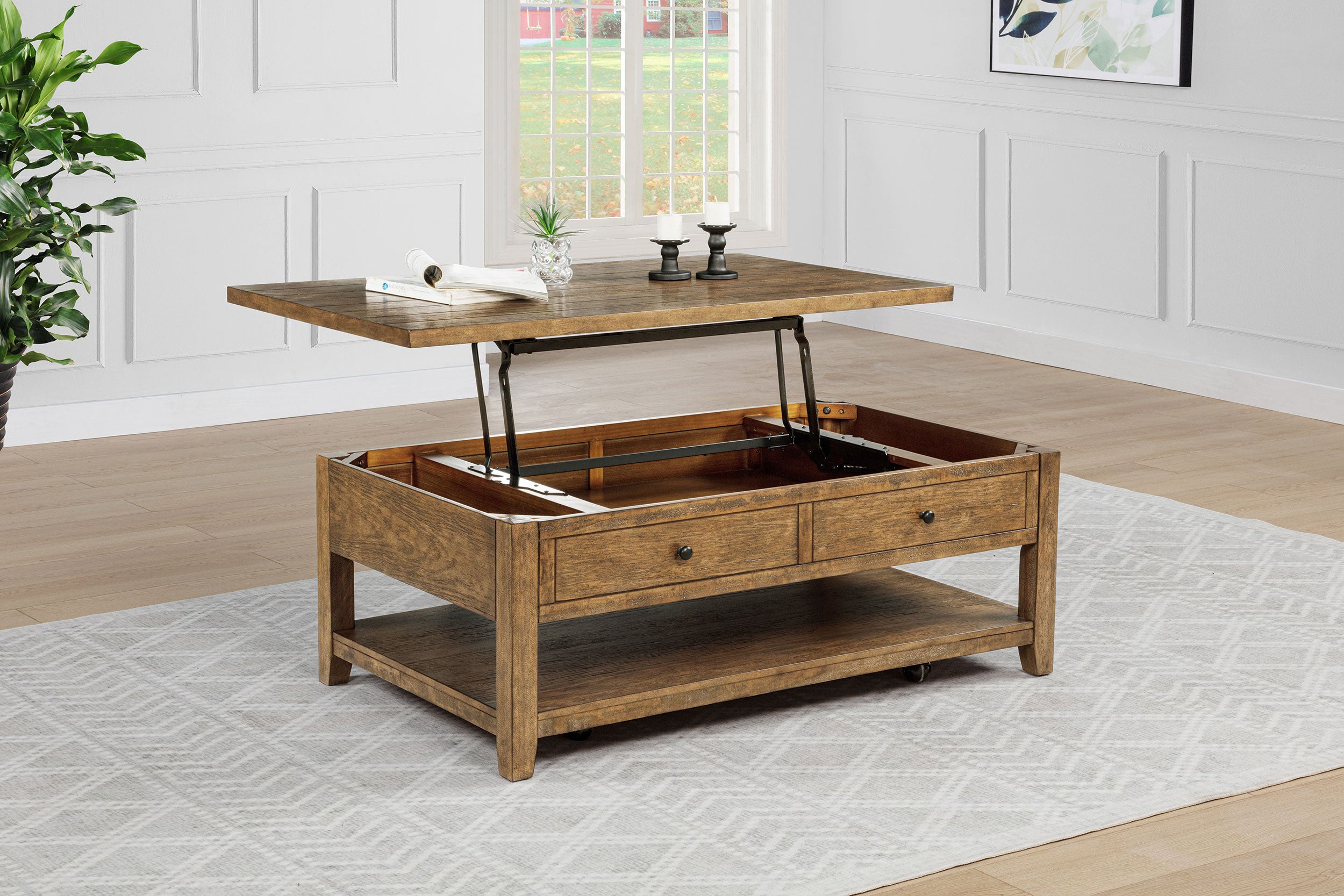 Payne Mobile Lift-Top Coffee Table - Ideal Furniture (Fresno,CA)