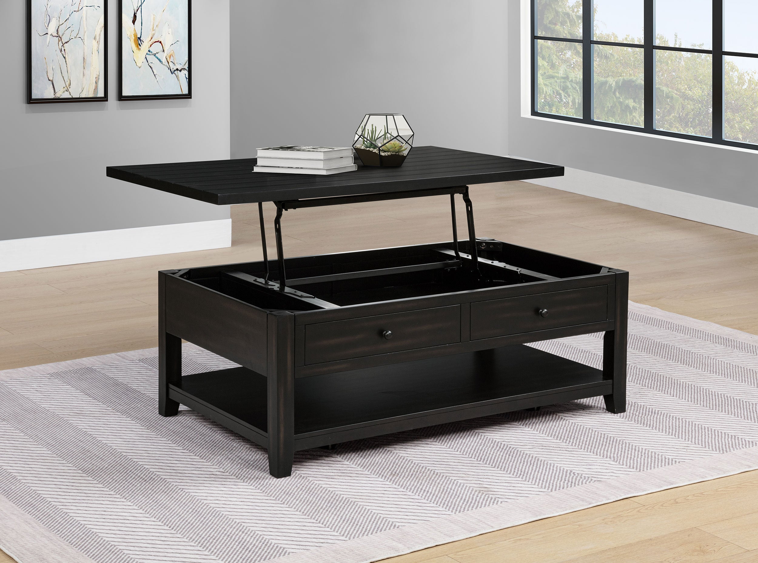 Payne Mobile Lift-Top Coffee Table - Ideal Furniture (Fresno,CA)