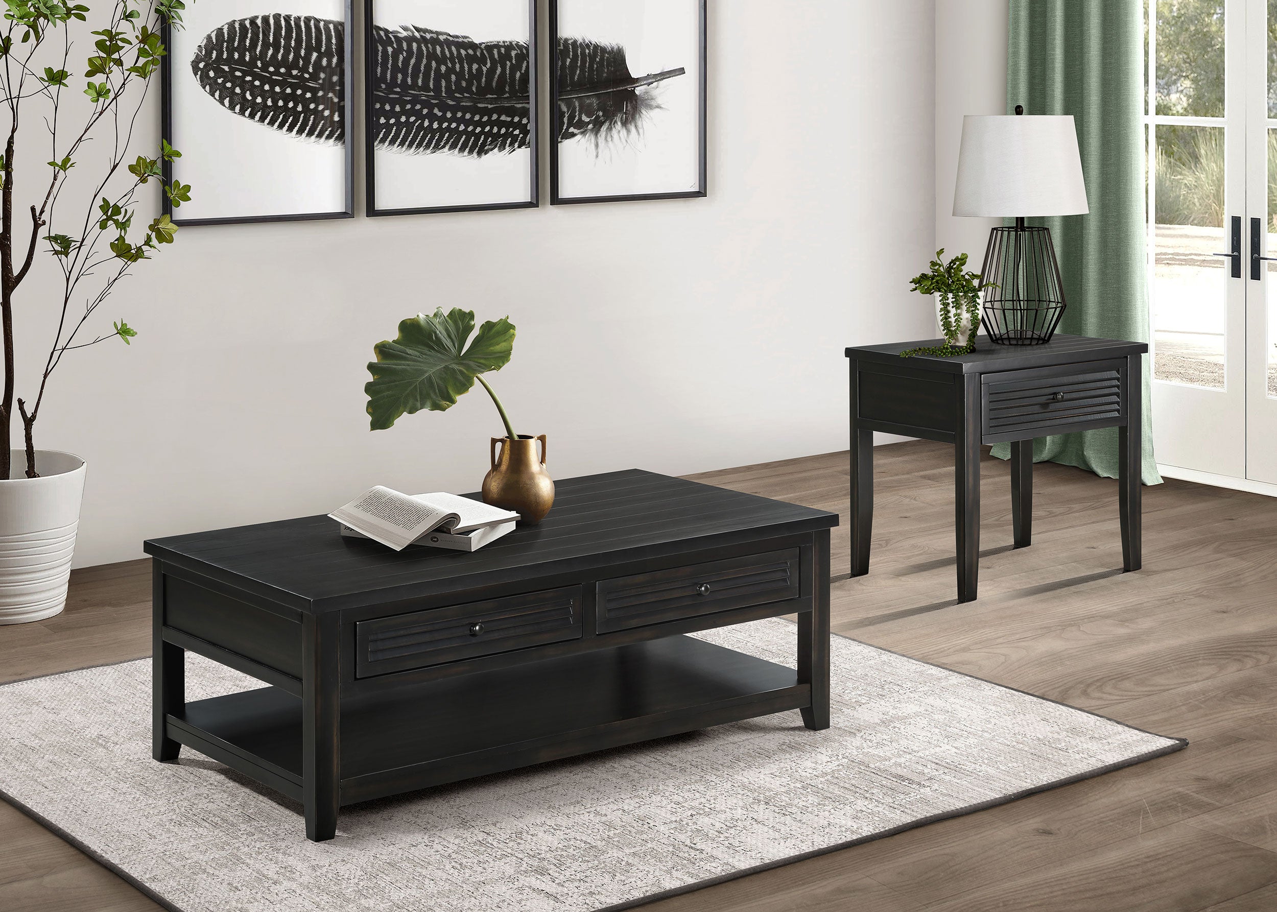 Concord Coffee Table Set - Ideal Furniture (Fresno,CA)