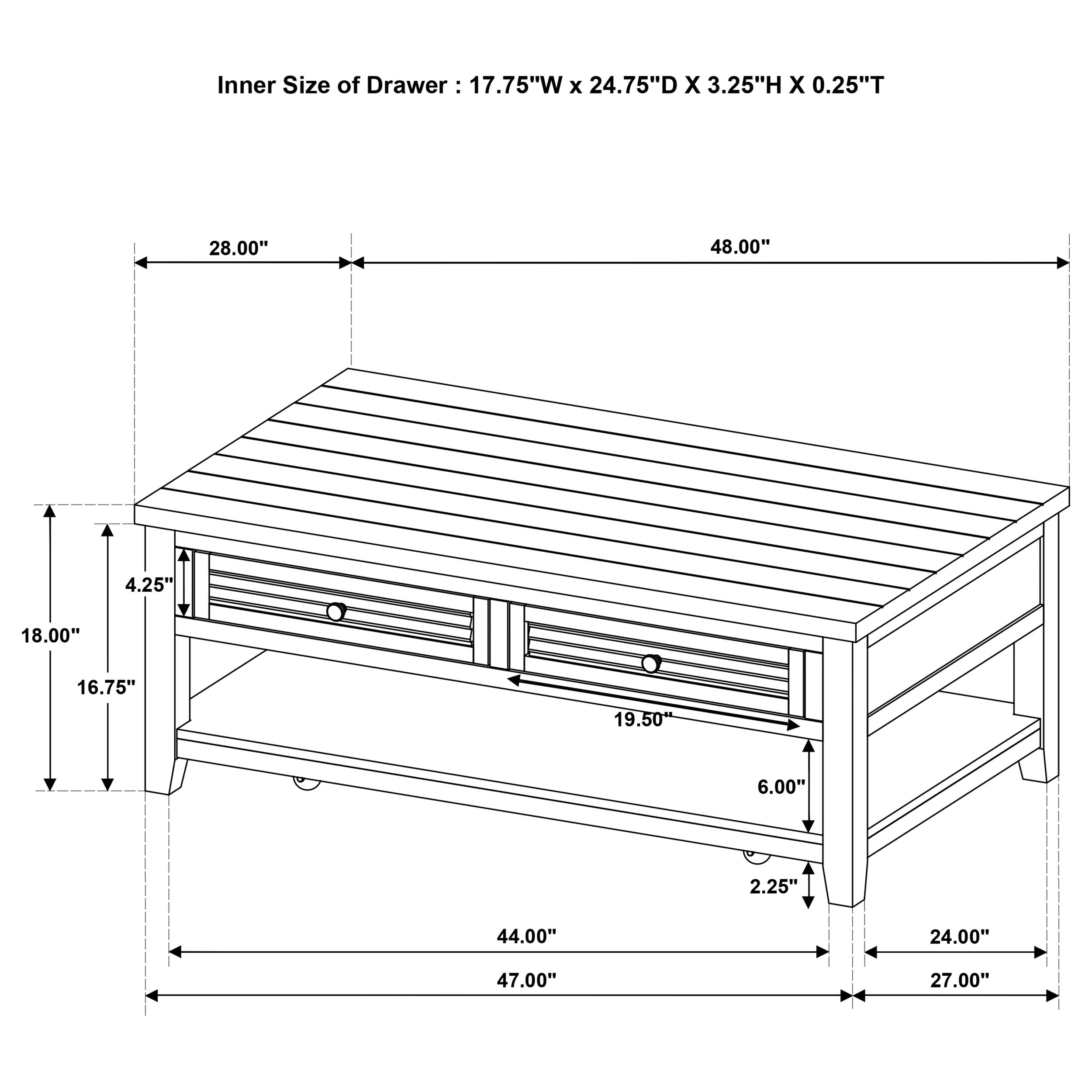 Concord Coffee Table Set - Ideal Furniture (Fresno,CA)