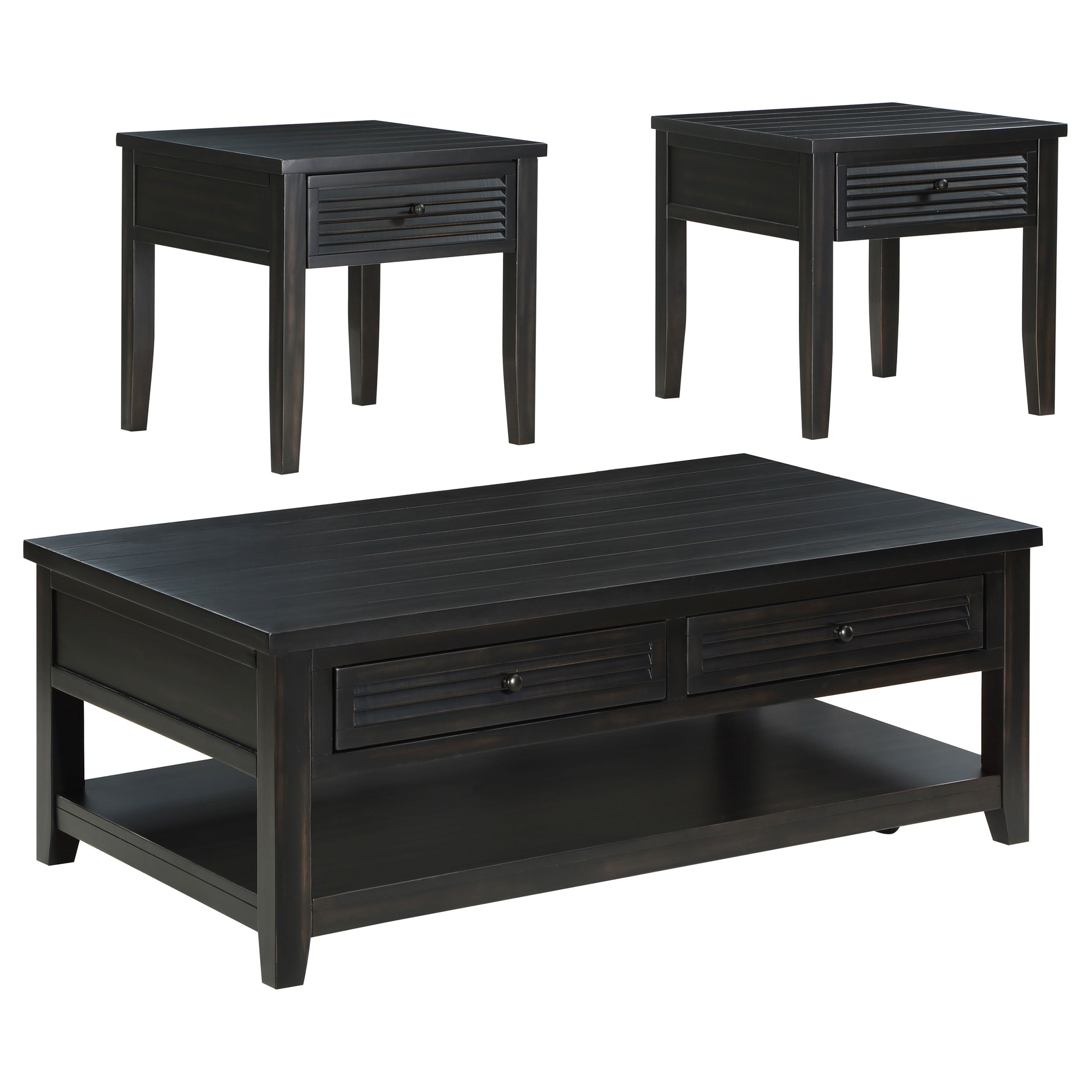 Concord Coffee Table Set - Ideal Furniture (Fresno,CA)