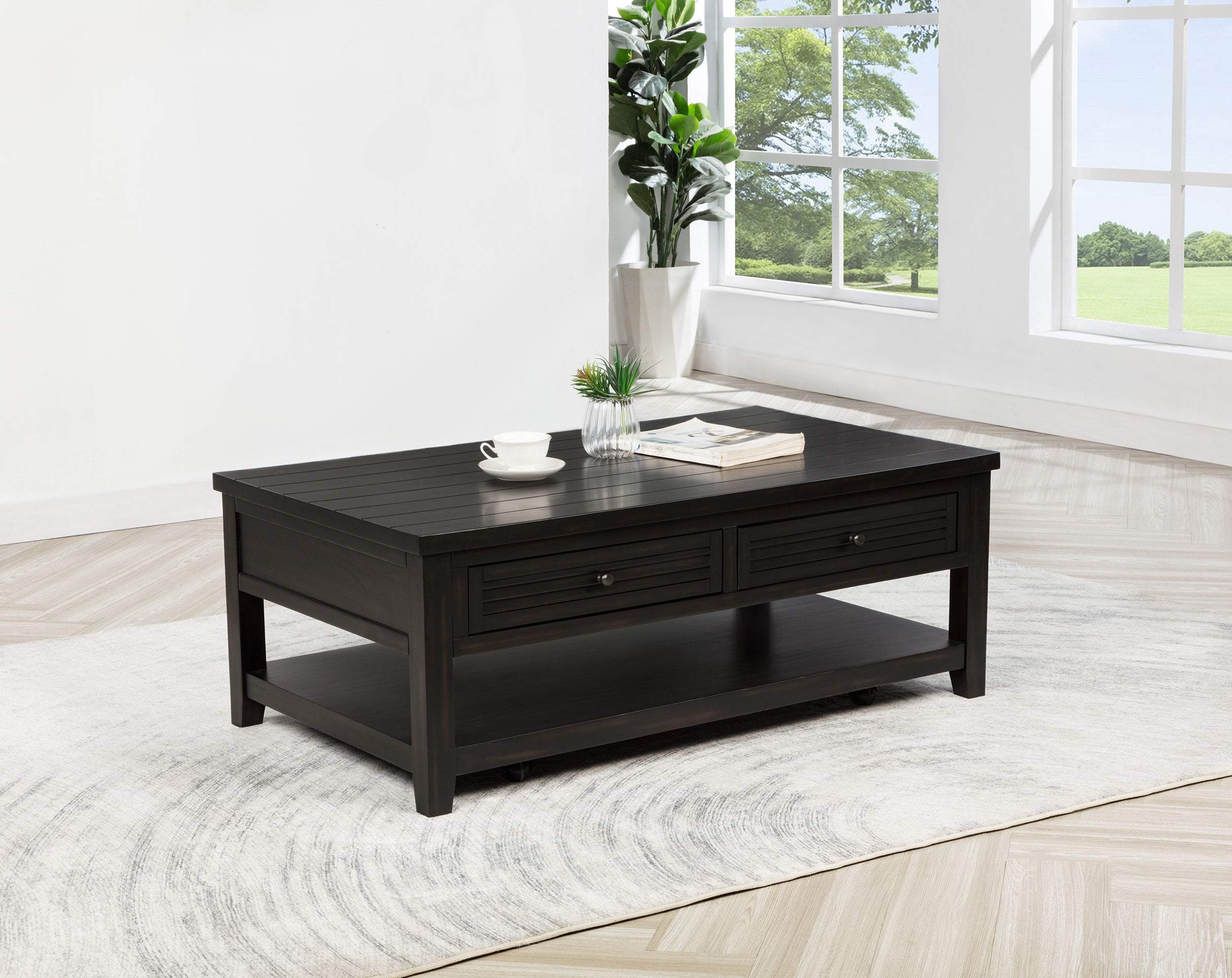 Concord Mobile Coffee Table - Ideal Furniture (Fresno,CA)