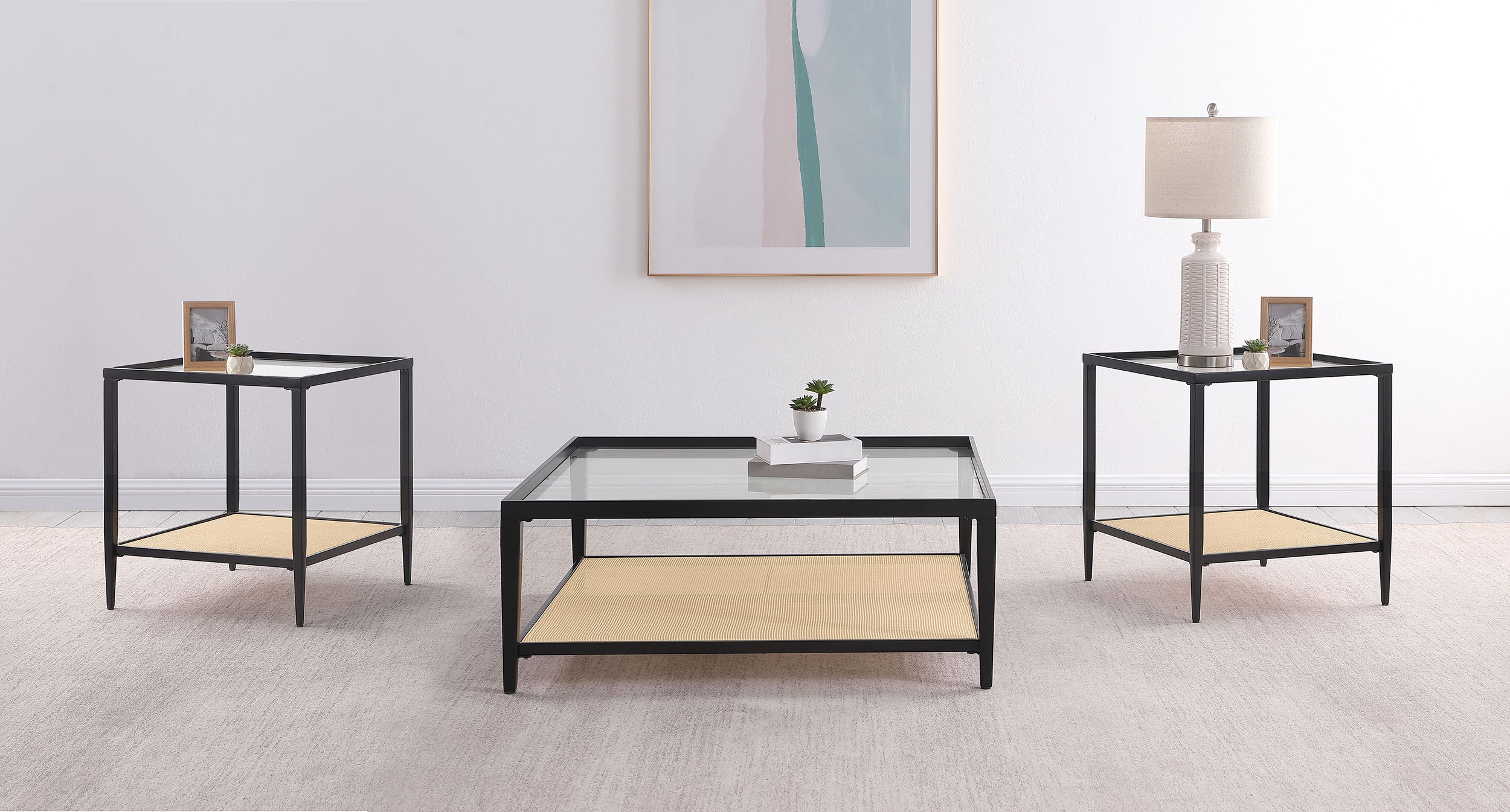 Amherst Coffee Table Set - Ideal Furniture (Fresno,CA)