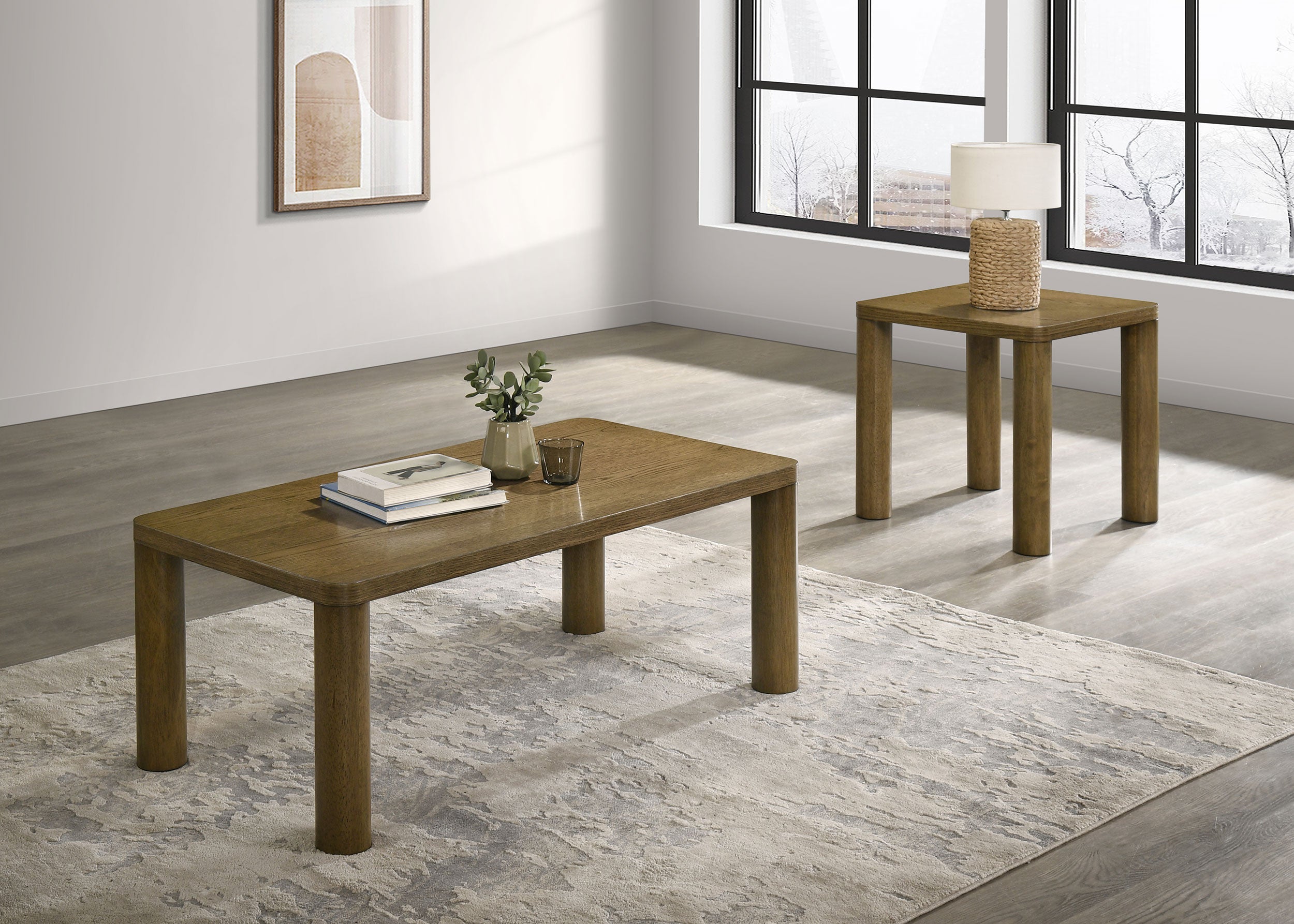 Castlewood Coffee Table Set - Ideal Furniture (Fresno,CA)