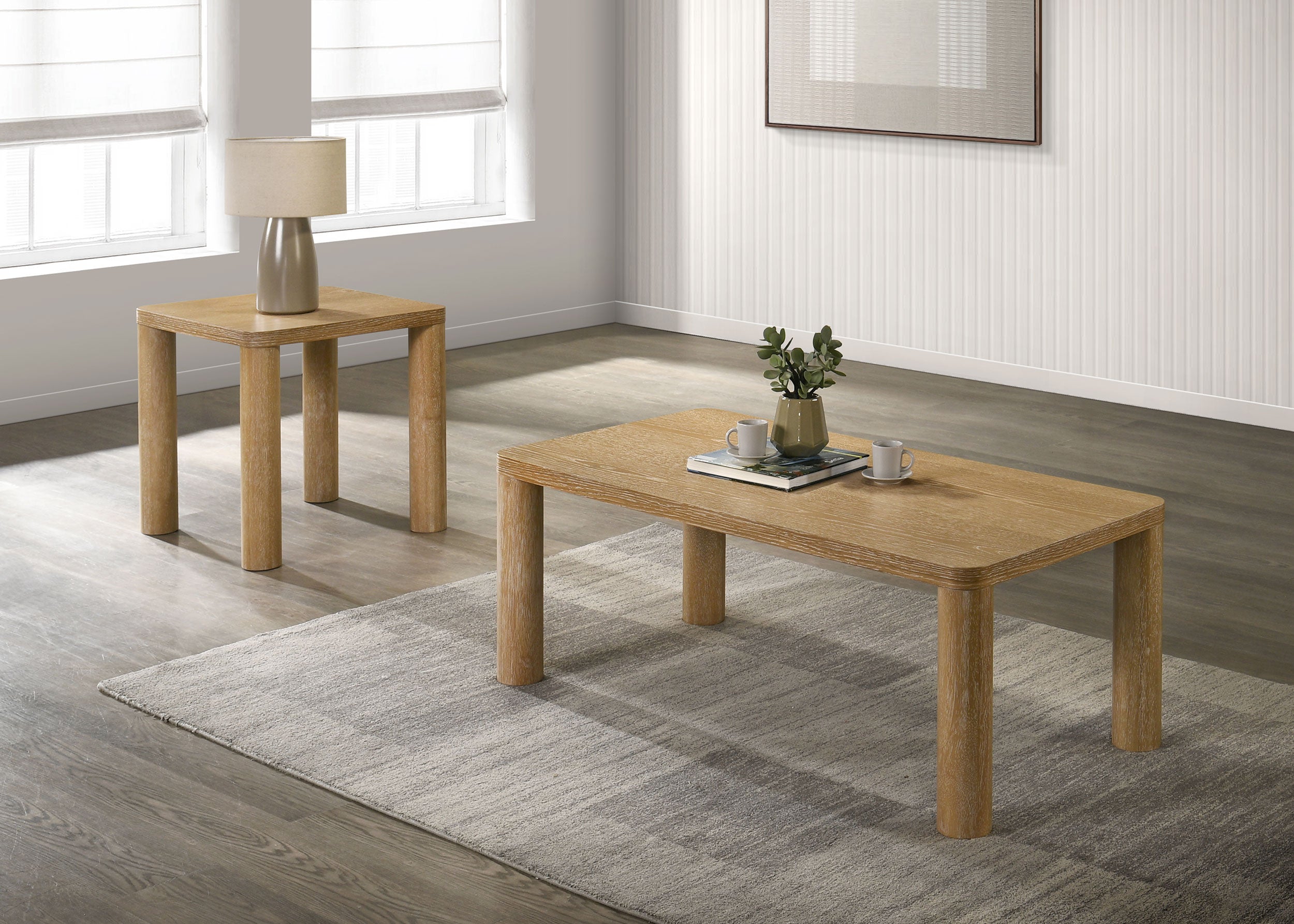 Castlewood Coffee Table Set - Ideal Furniture (Fresno,CA)