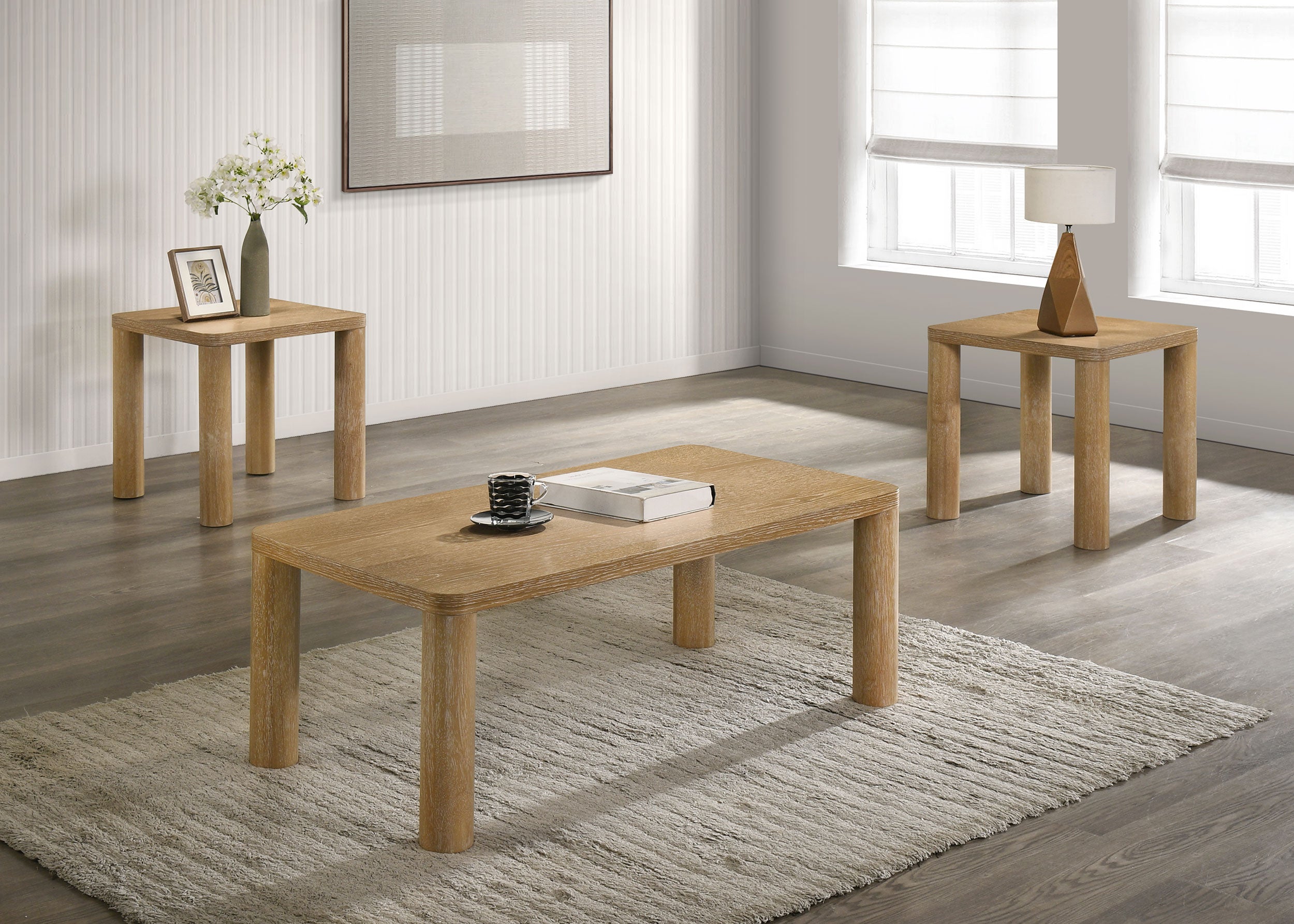 Castlewood Coffee Table Set - Ideal Furniture (Fresno,CA)