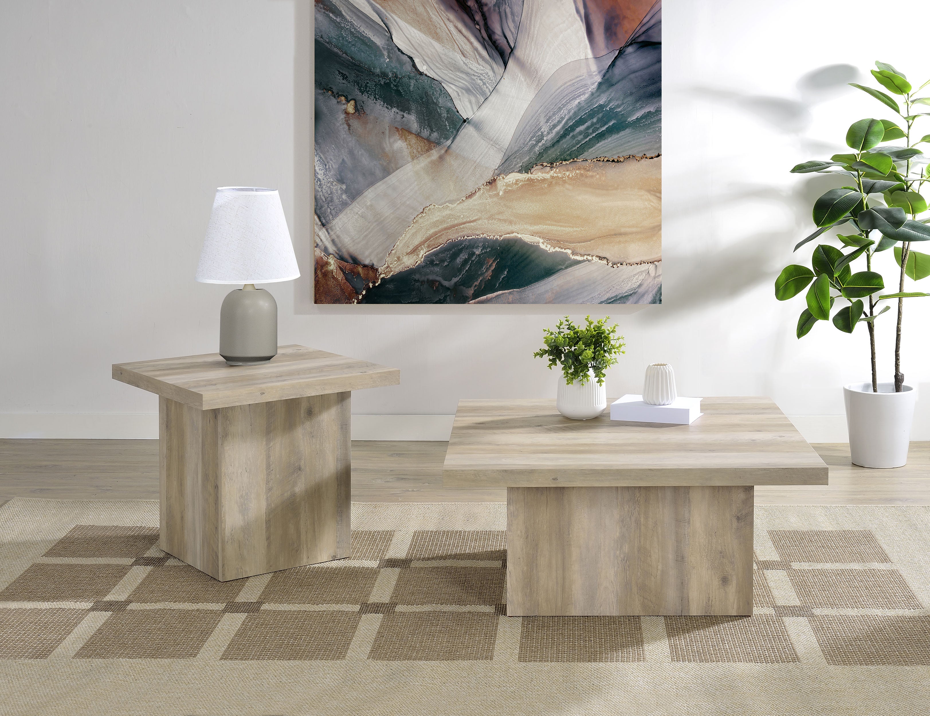 Devar Coffee Table Set - Ideal Furniture (Fresno,CA)