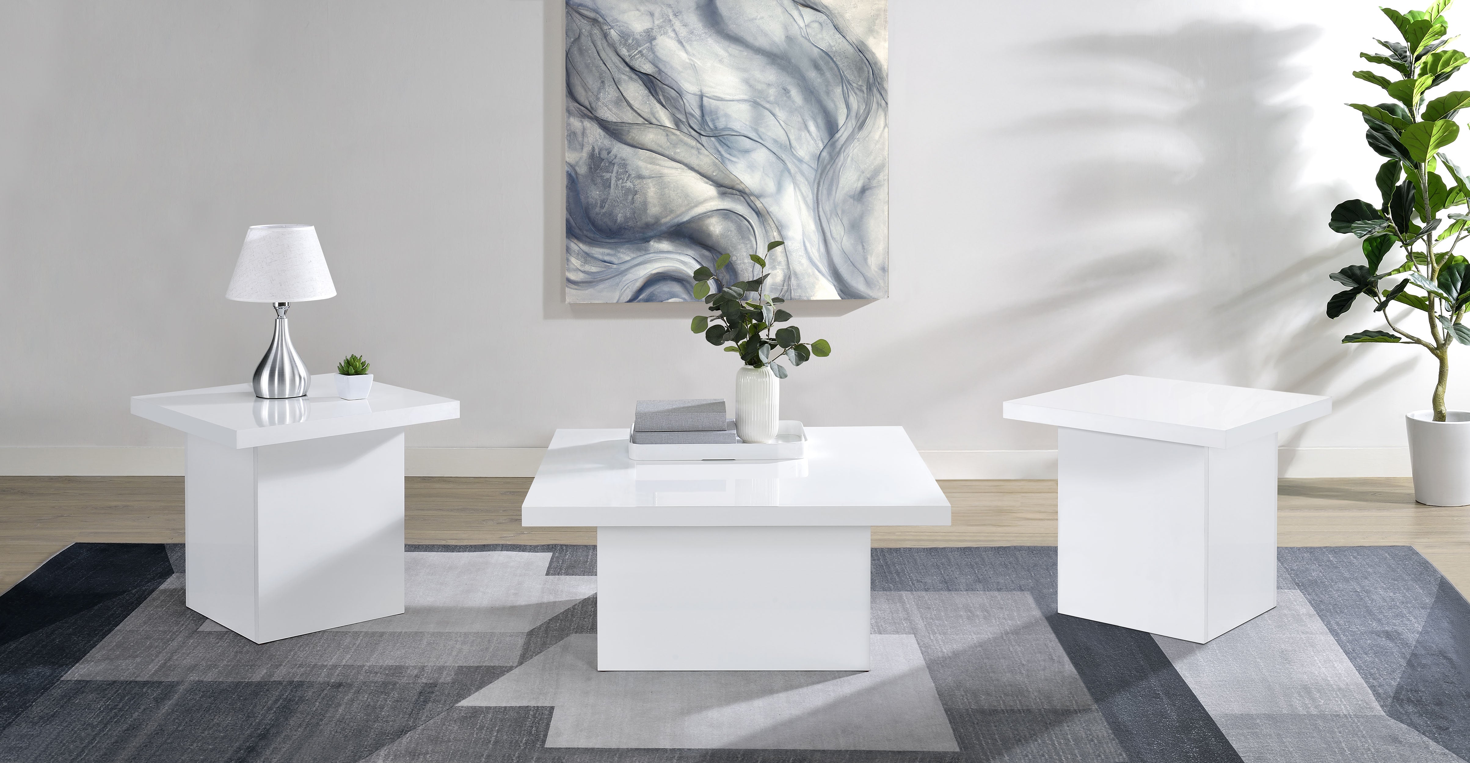 Devar Coffee Table Set - Ideal Furniture (Fresno,CA)
