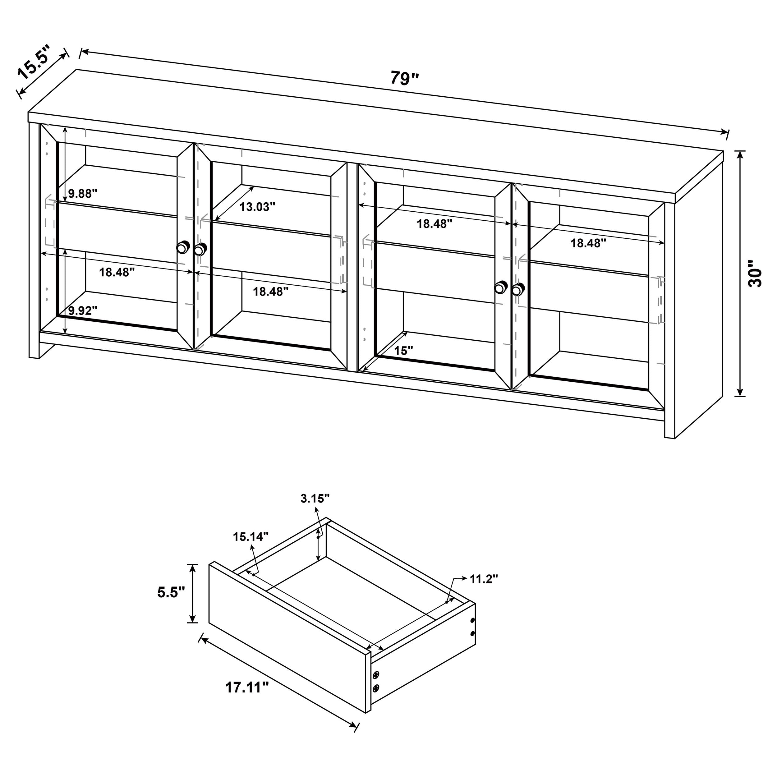 Denison TV Stand - Ideal Furniture (Fresno,CA)