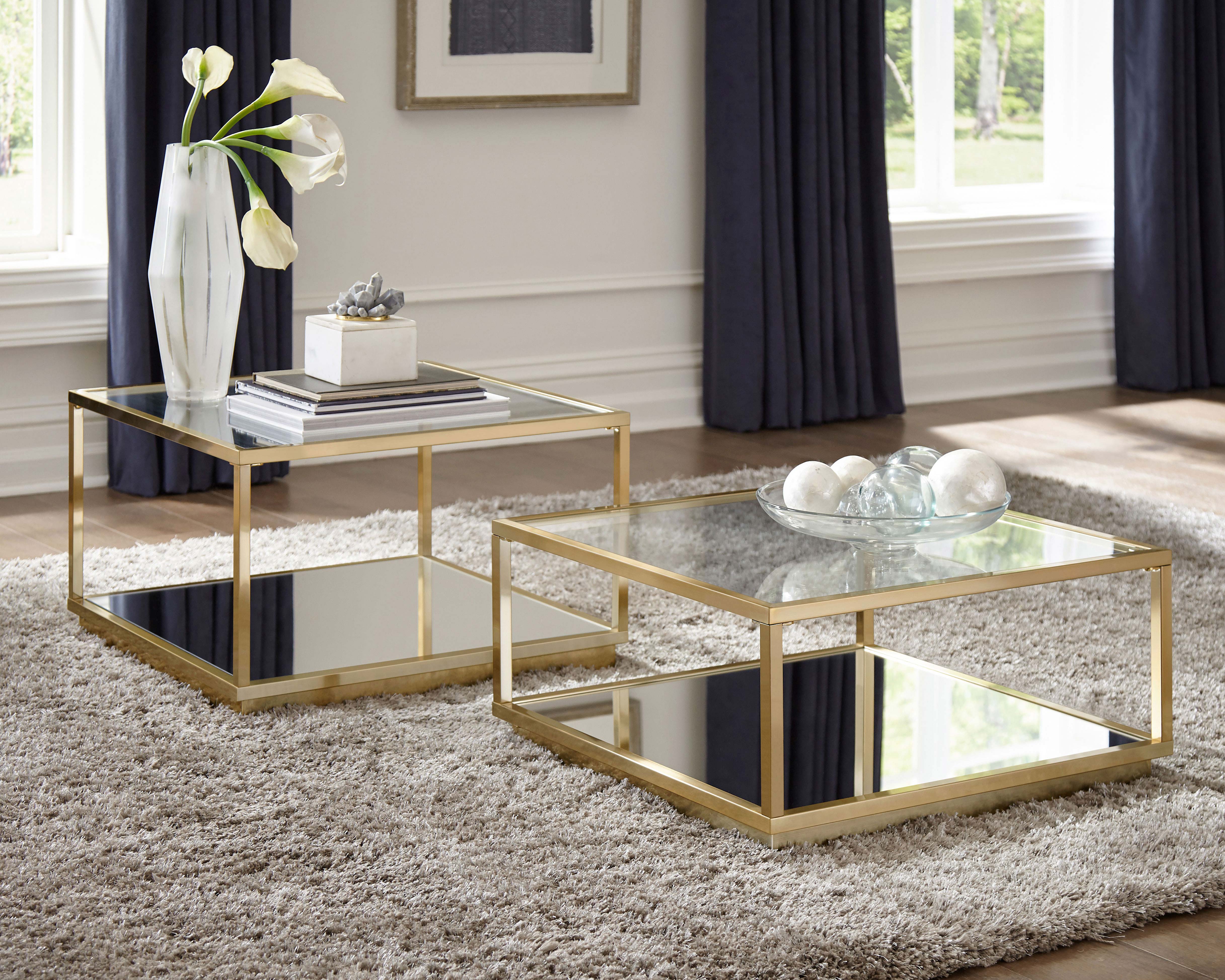 Renee Coffee Table Set - Ideal Furniture (Fresno,CA)
