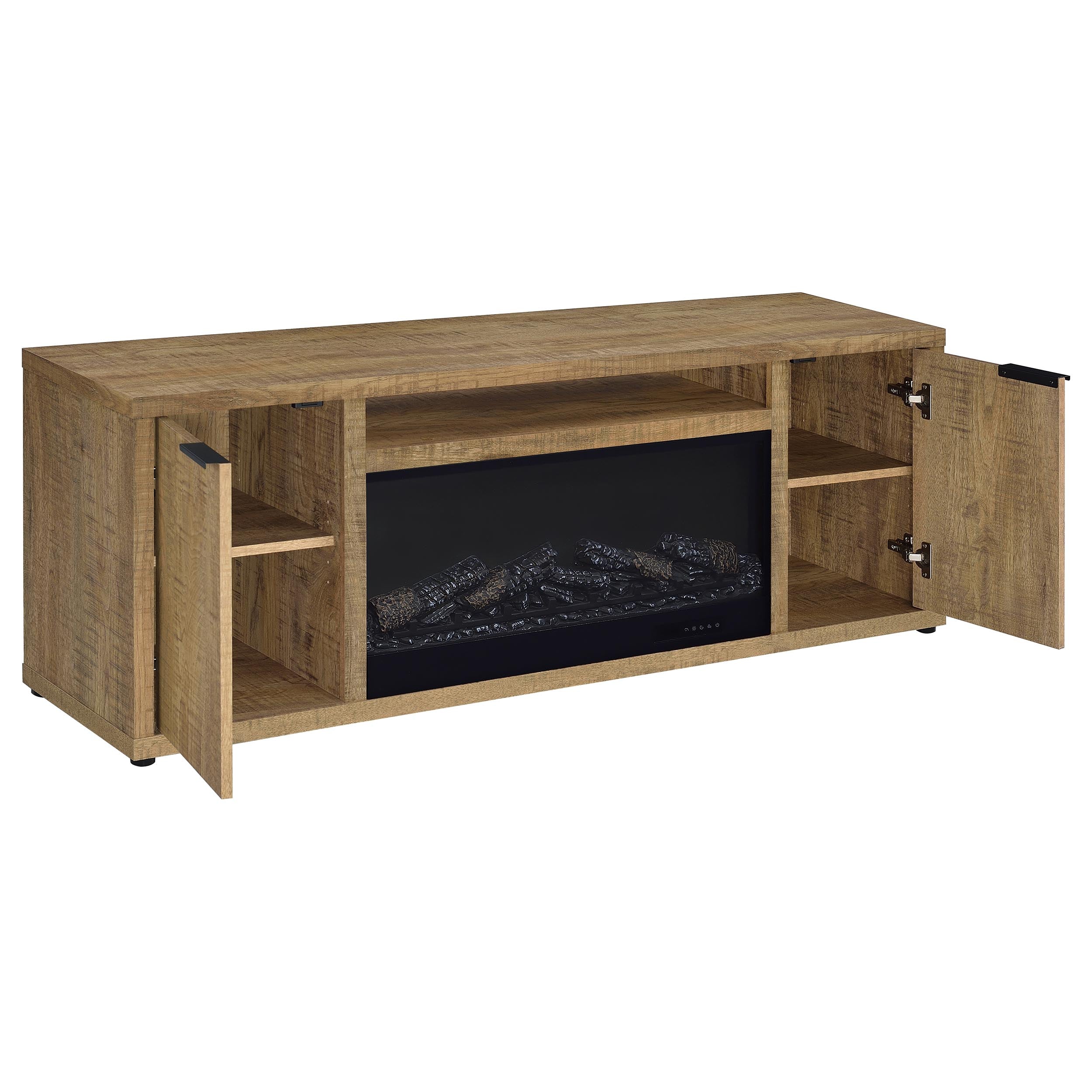 Fuller TV Stand Fireplace Console - Ideal Furniture (Fresno,CA)