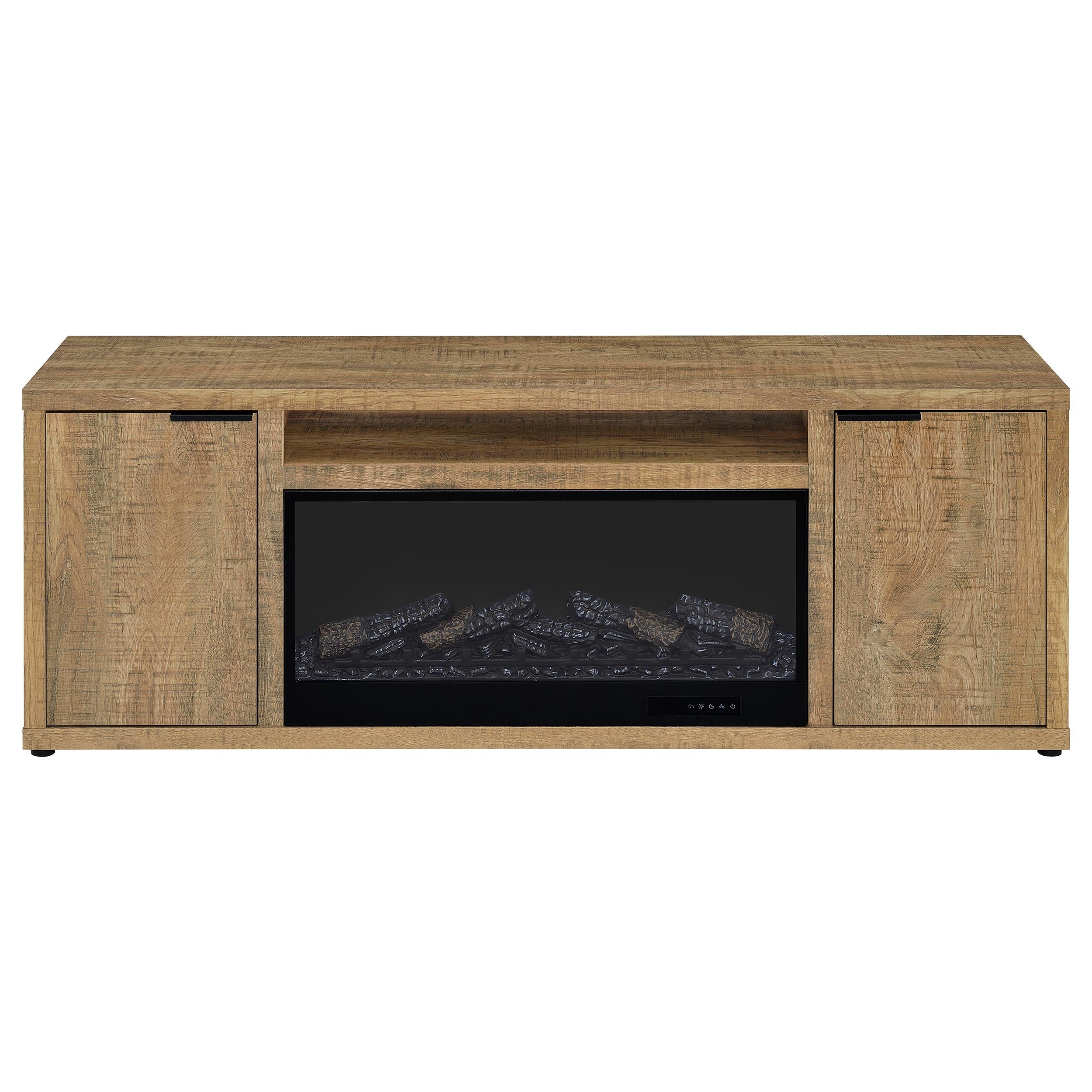 Fuller TV Stand Fireplace Console - Ideal Furniture (Fresno,CA)