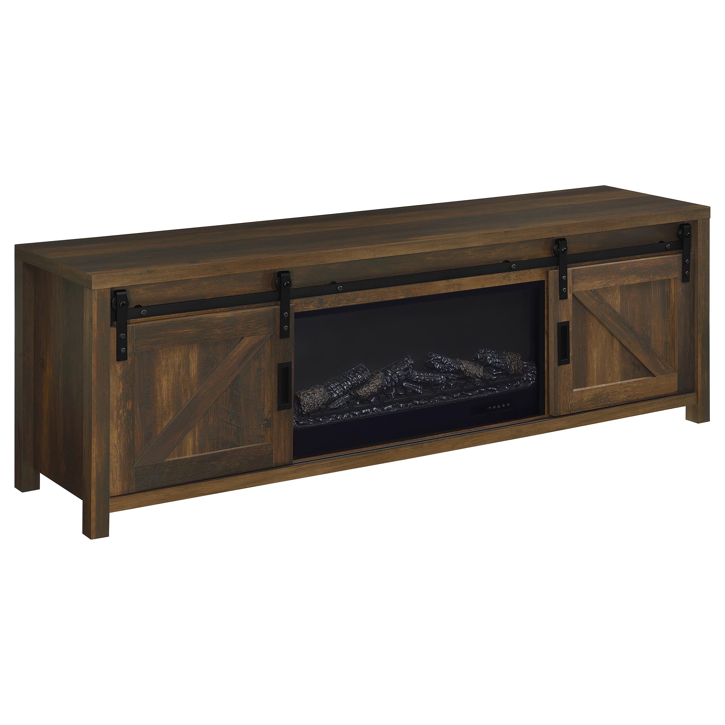 Enfield TV Stand Fireplace Console - Ideal Furniture (Fresno,CA)