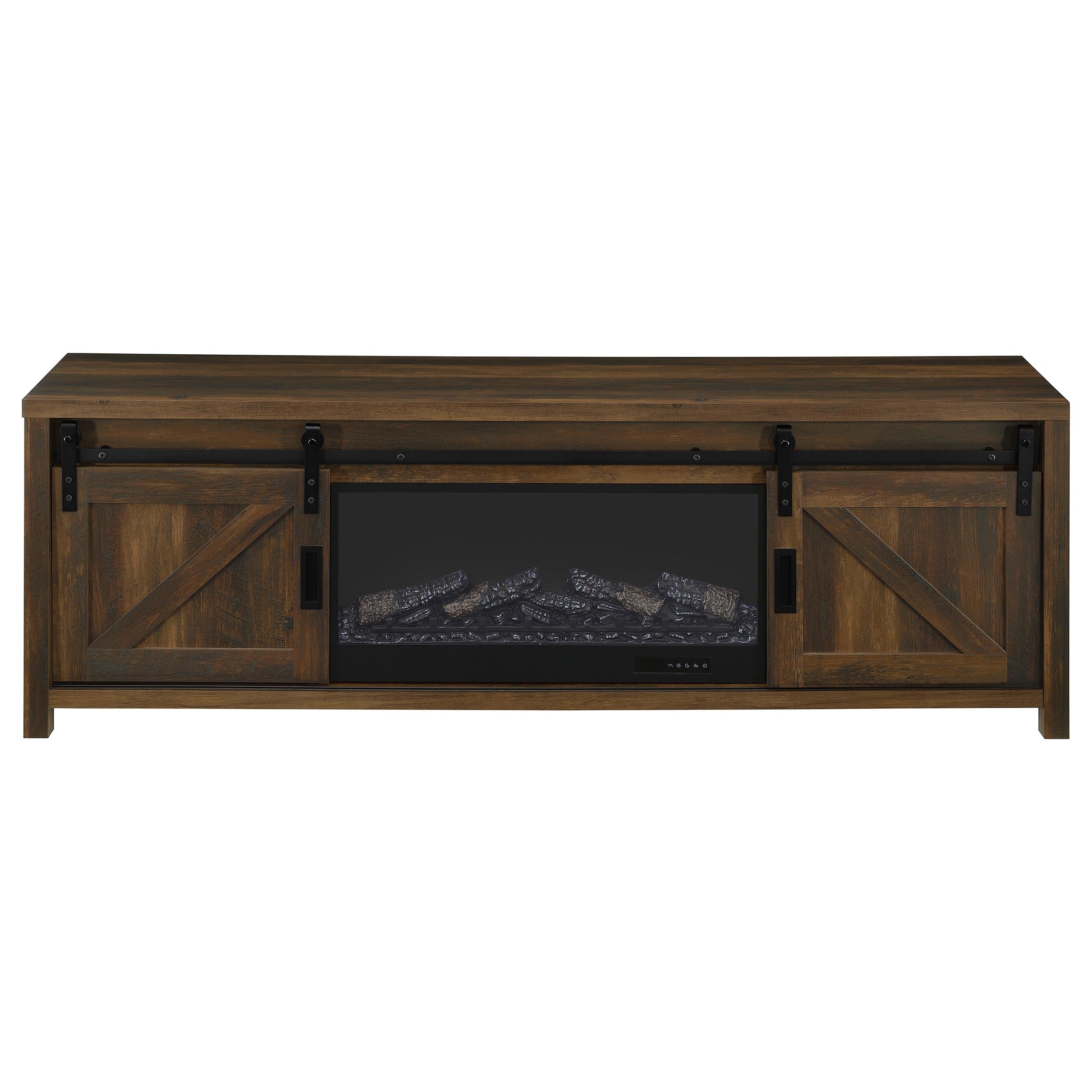 Enfield TV Stand Fireplace Console - Ideal Furniture (Fresno,CA)