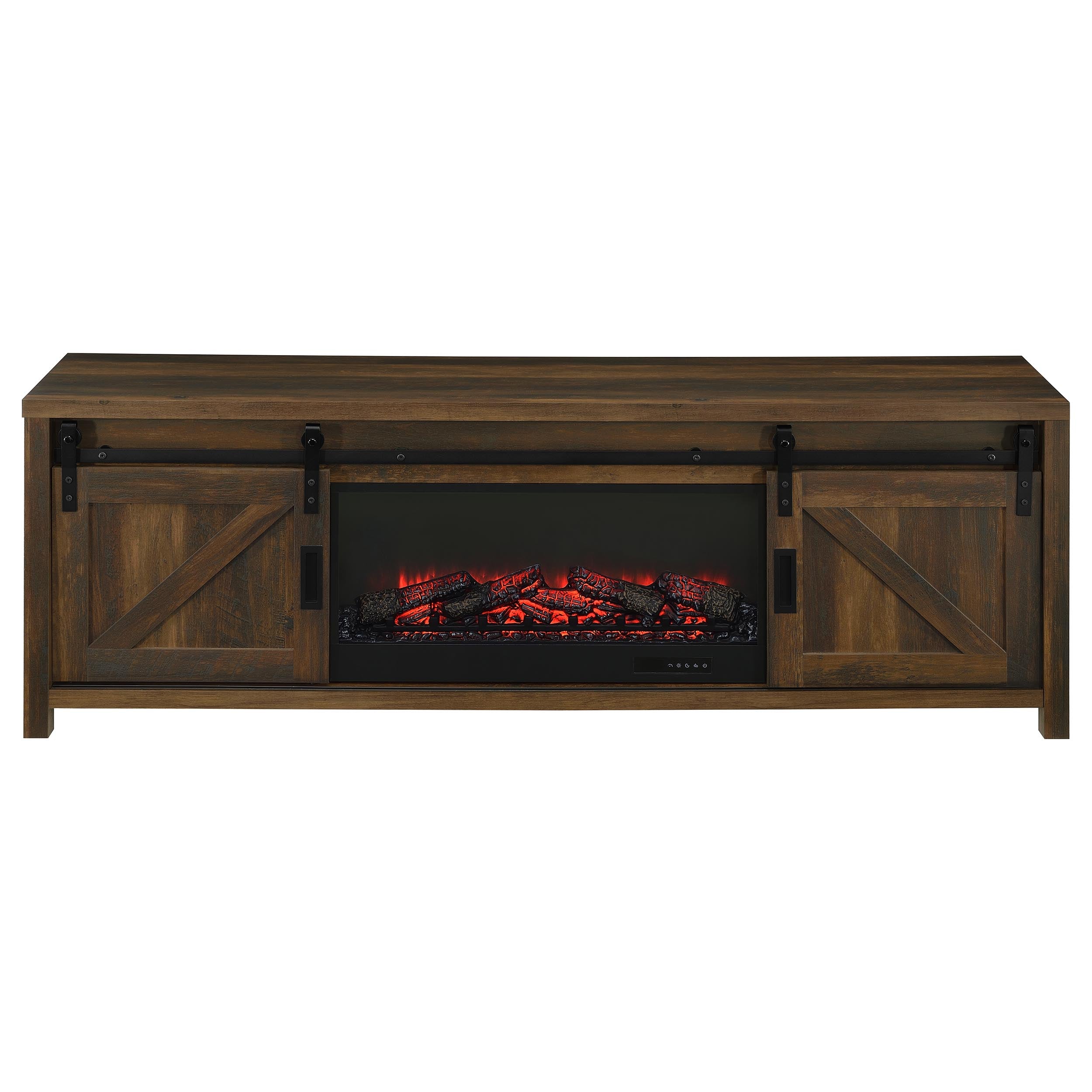 Enfield TV Stand Fireplace Console - Ideal Furniture (Fresno,CA)