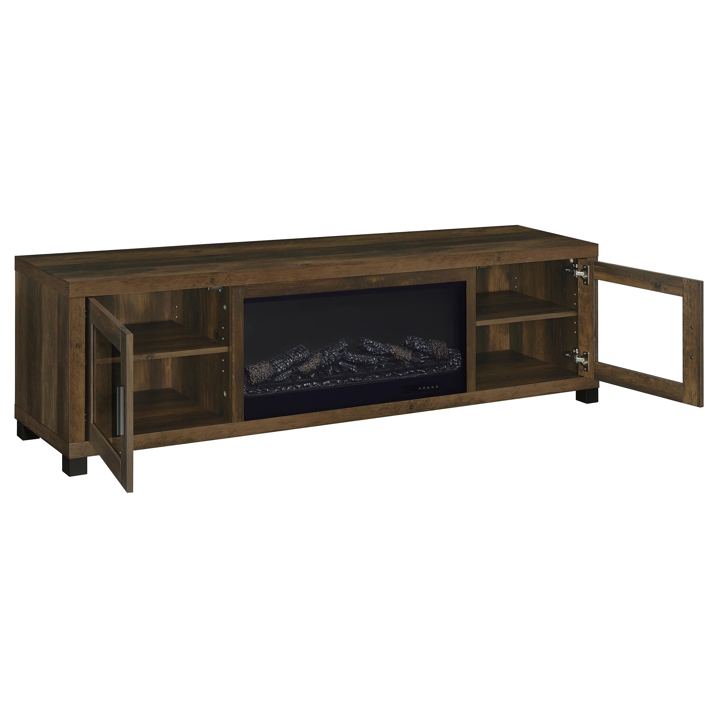 Havering TV Stand Fireplace Console - Ideal Furniture (Fresno,CA)
