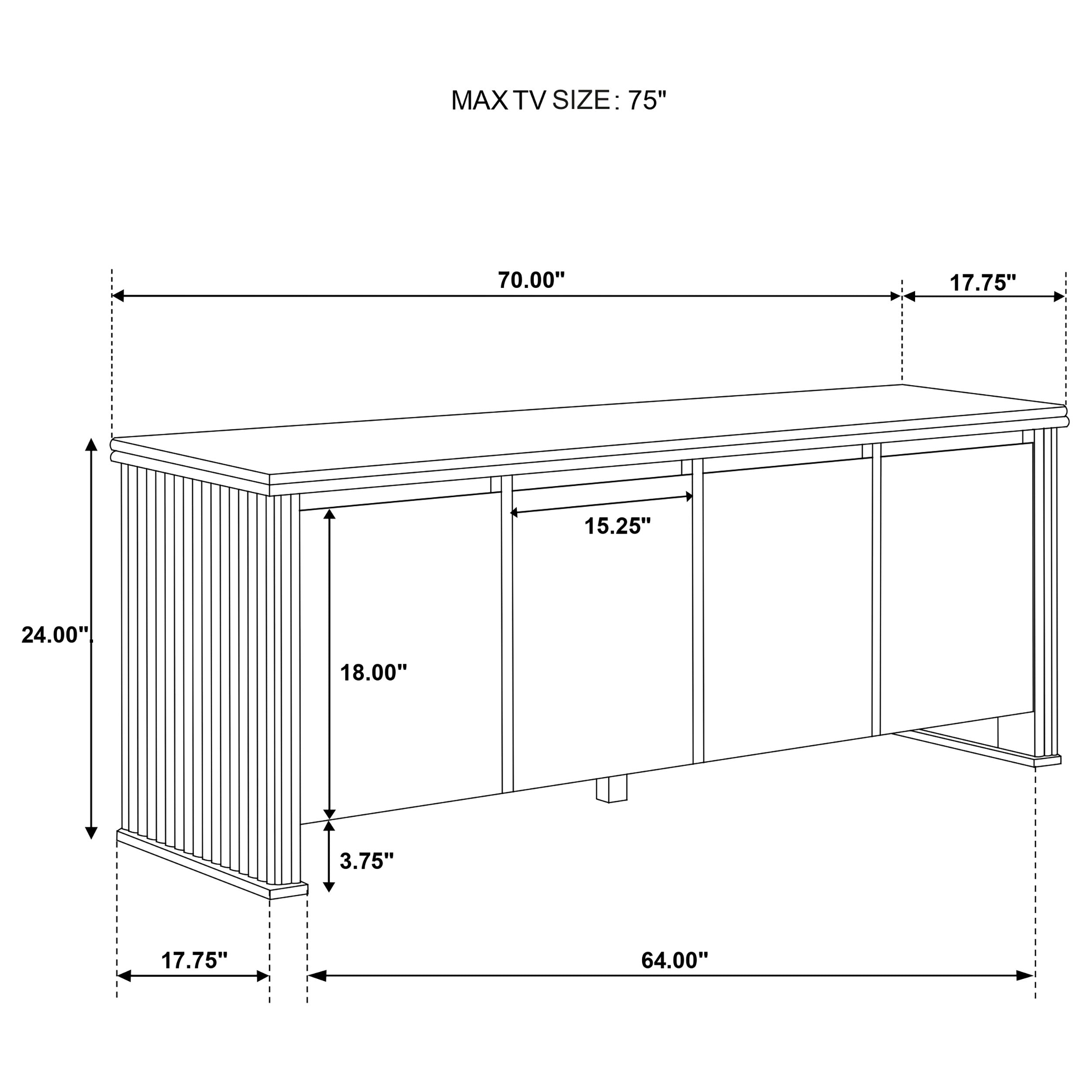 Adina TV Stand - Ideal Furniture (Fresno,CA)