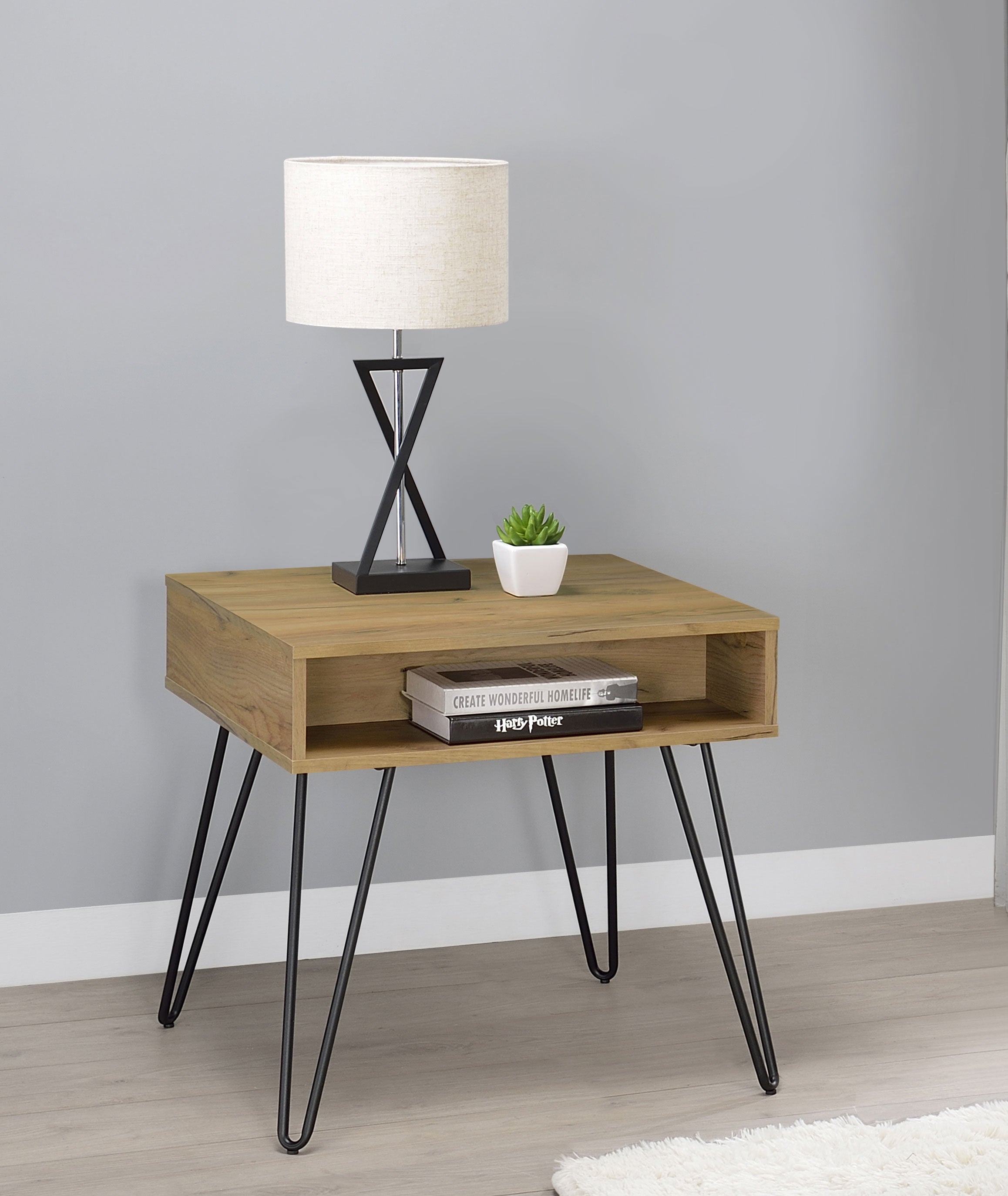 Fanning End Table - Ideal Furniture (Fresno,CA)