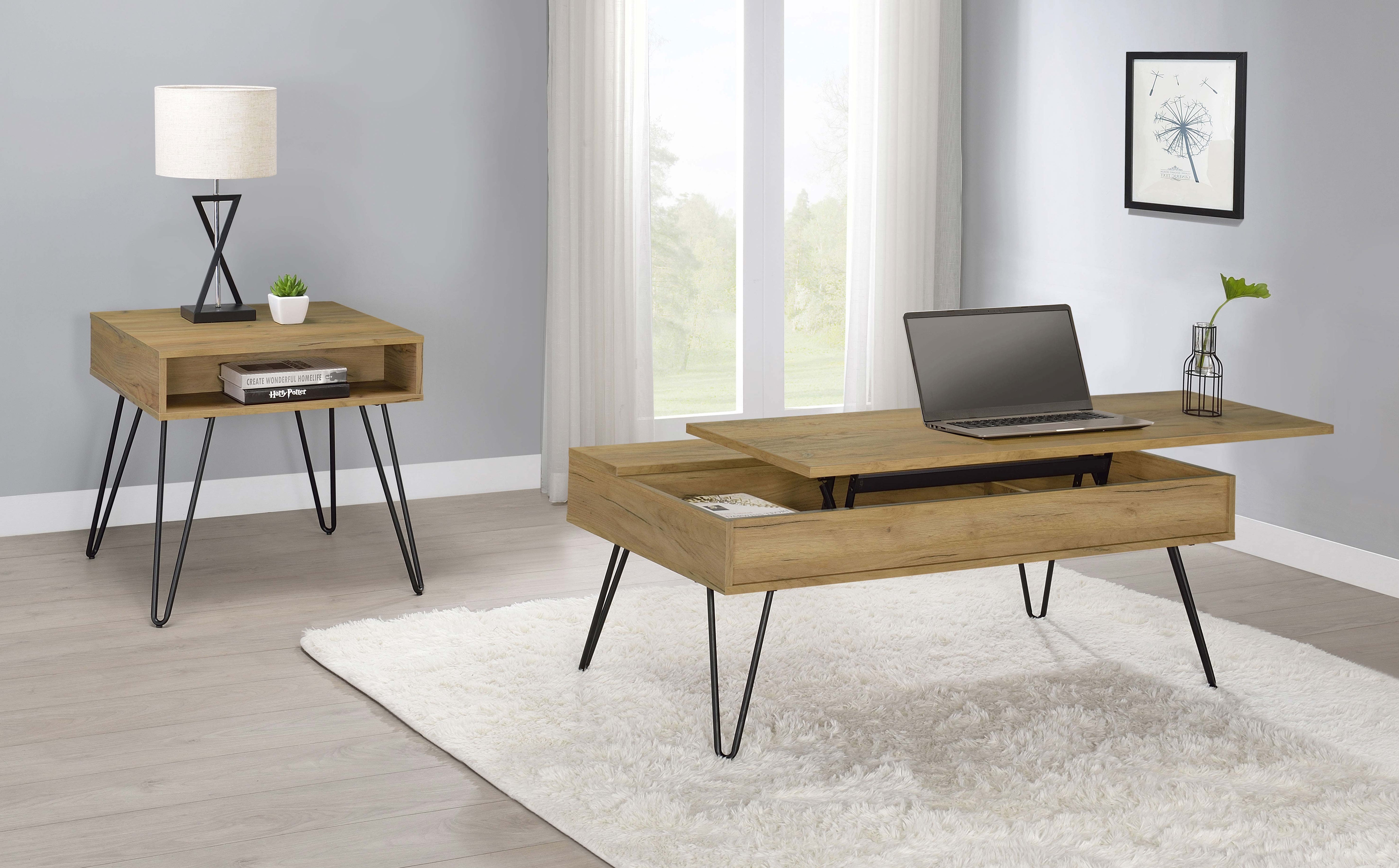 Fanning End Table - Ideal Furniture (Fresno,CA)