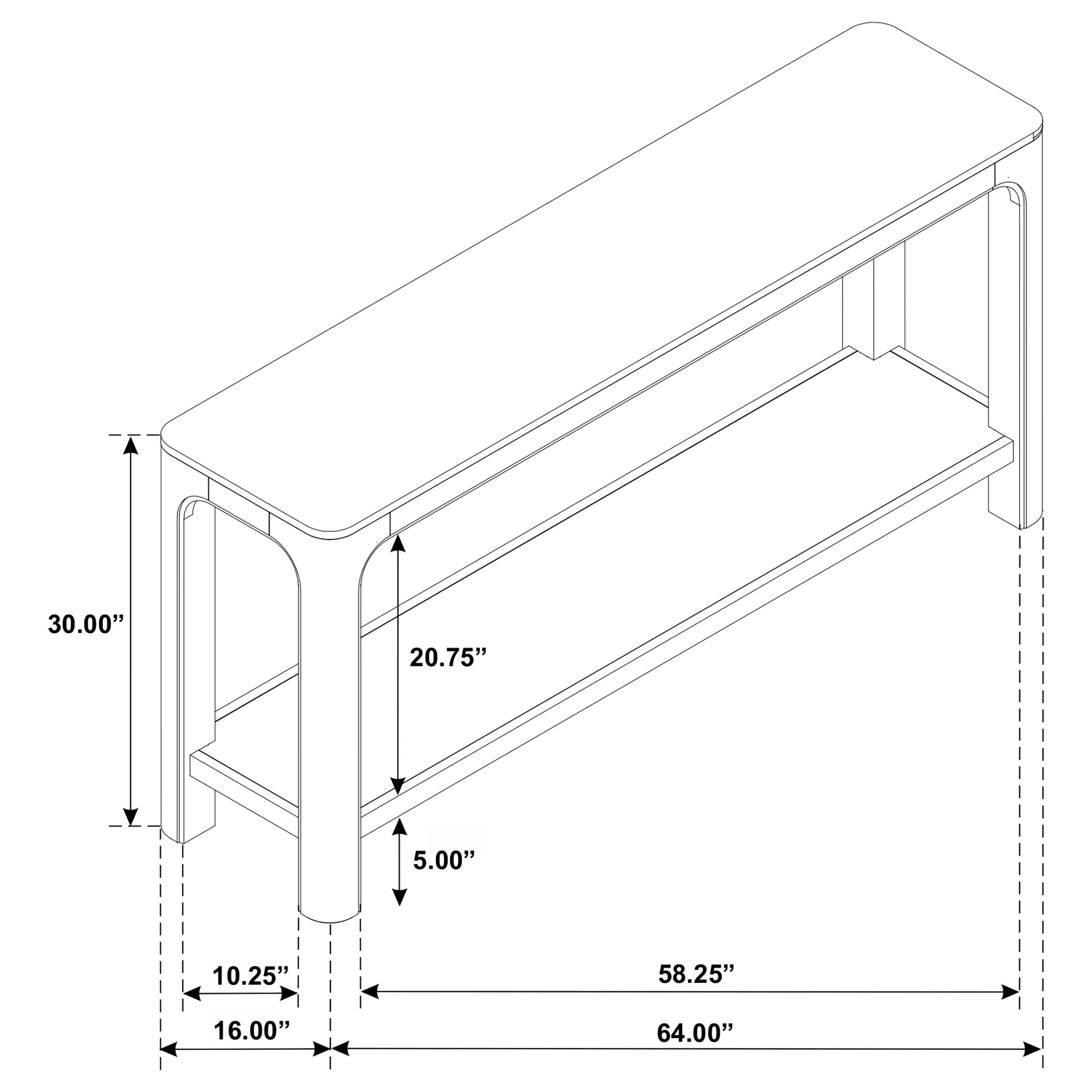 Solano Console Table - Ideal Furniture (Fresno,CA)