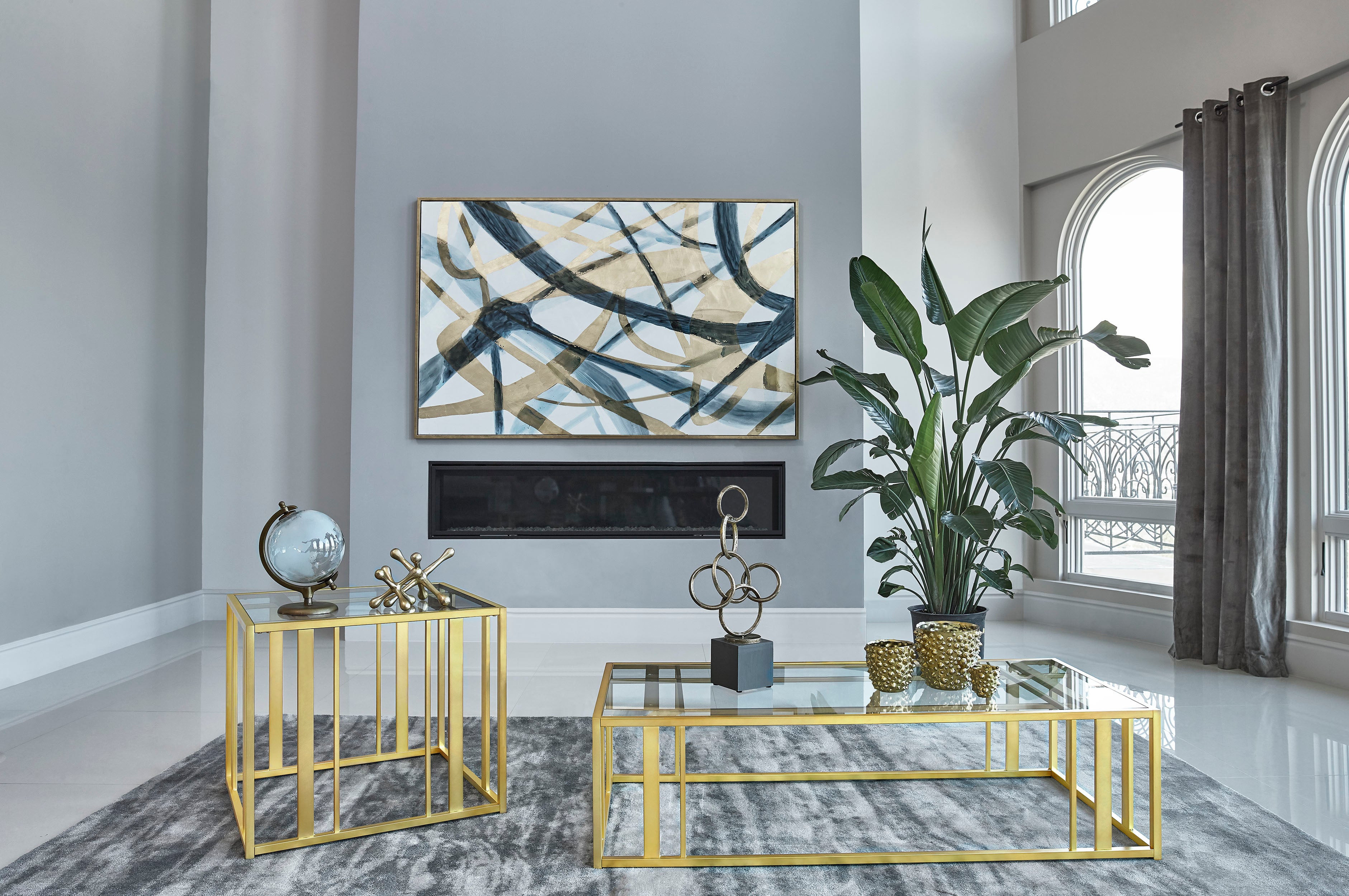 Adri Coffee Table Set - Ideal Furniture (Fresno,CA)