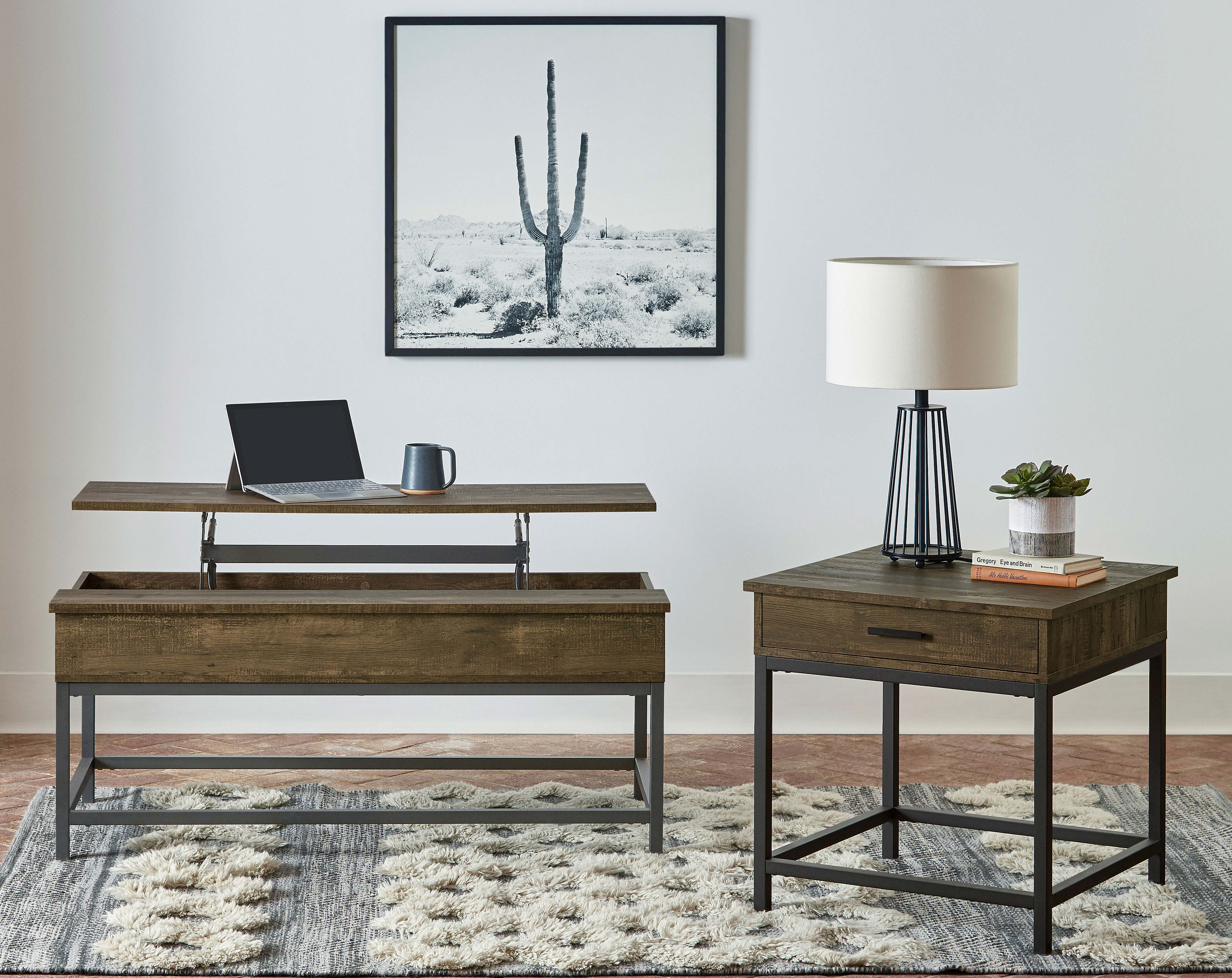 Byers Lift-Top Coffee Table - Ideal Furniture (Fresno,CA)