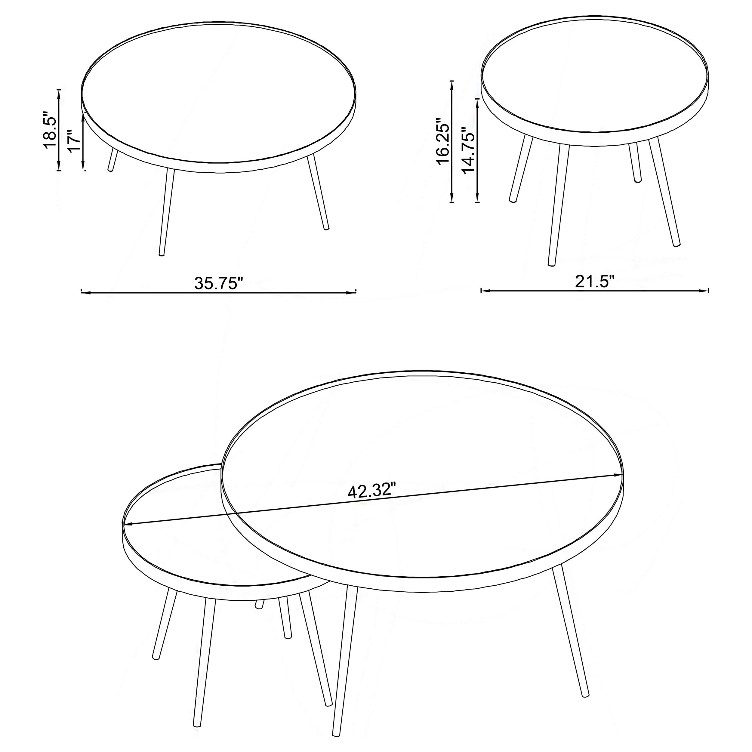 Kaelyn Nesting Coffee Table - Ideal Furniture (Fresno,CA)