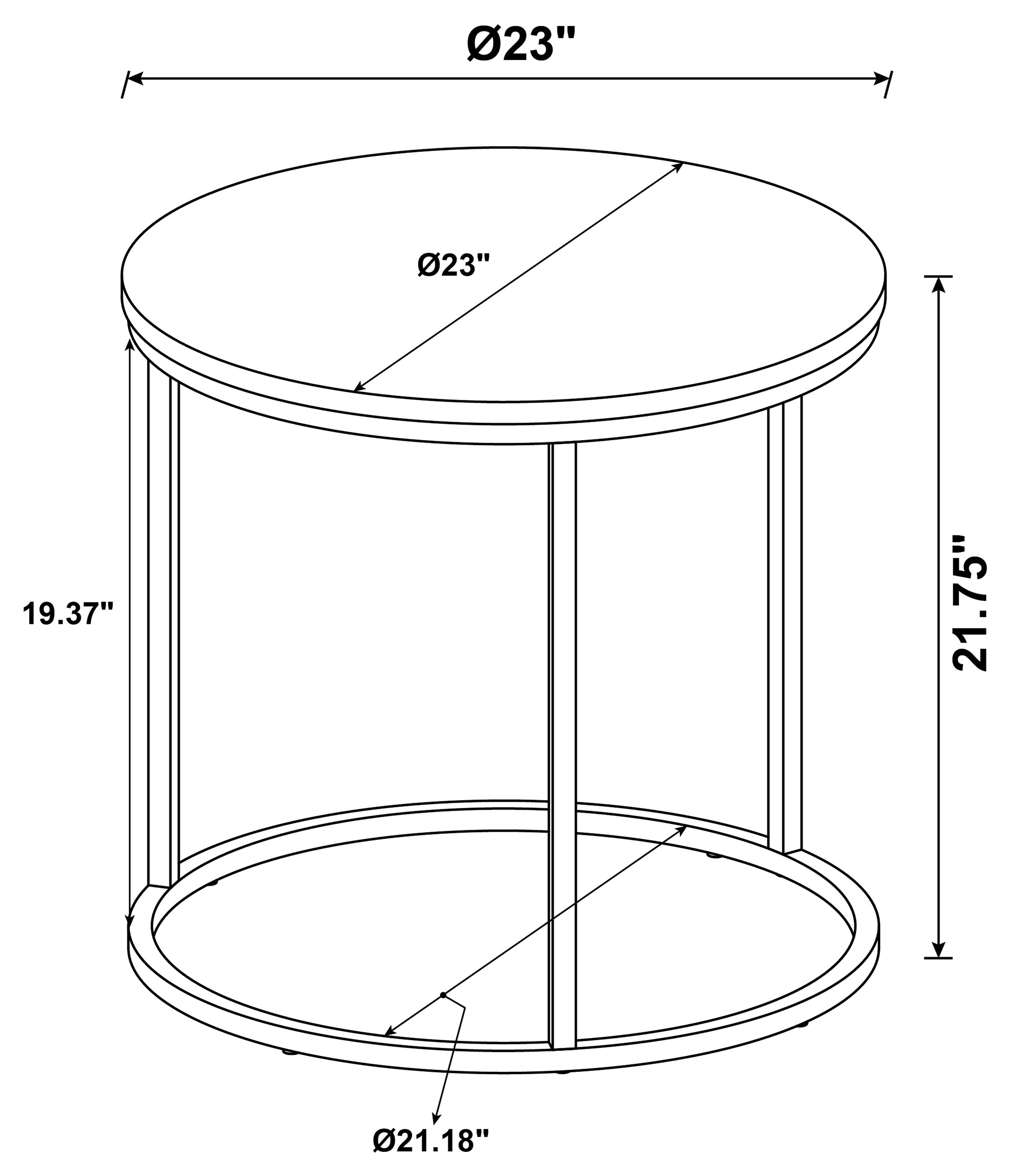 Lainey End Table - Ideal Furniture (Fresno,CA)