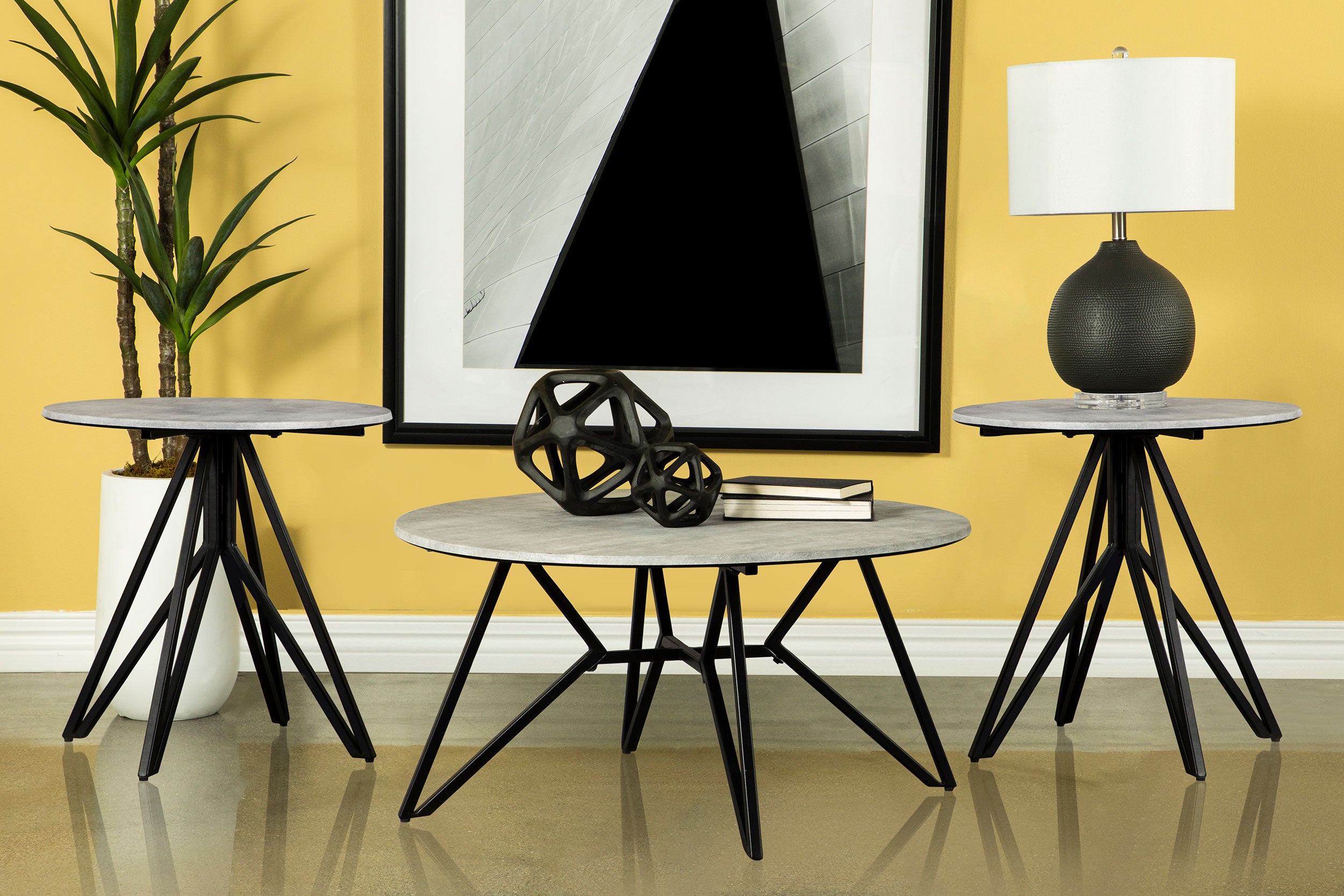 Hadi Coffee Table Set - Ideal Furniture (Fresno,CA)