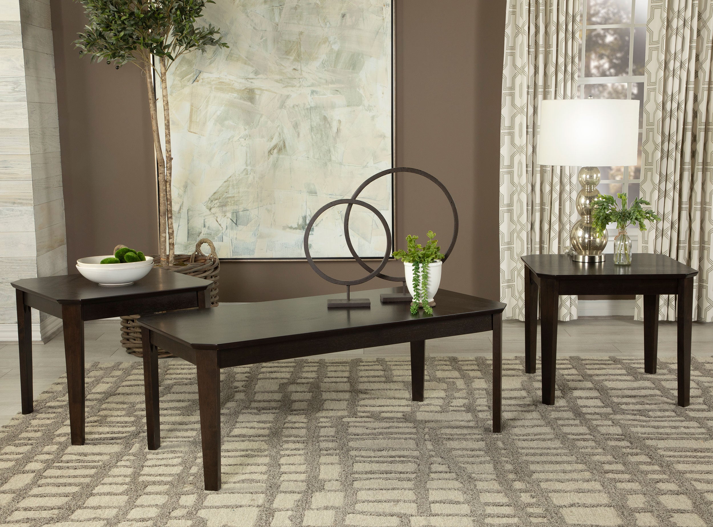 Amaro Coffee Table Set - Ideal Furniture (Fresno,CA)