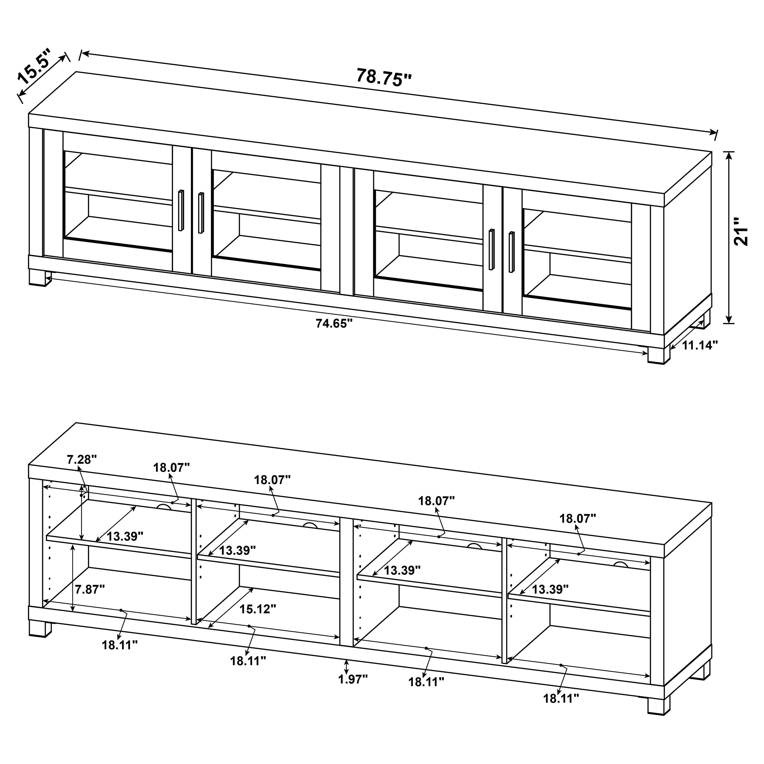 Sachin TV Stand - Ideal Furniture (Fresno,CA)