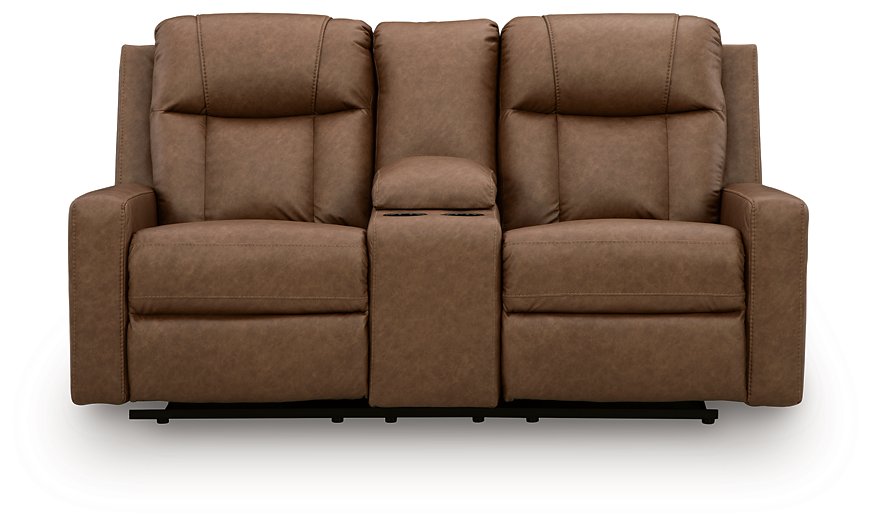 Mackmenville Reclining Loveseat with Console - Ideal Furniture (Fresno,CA)