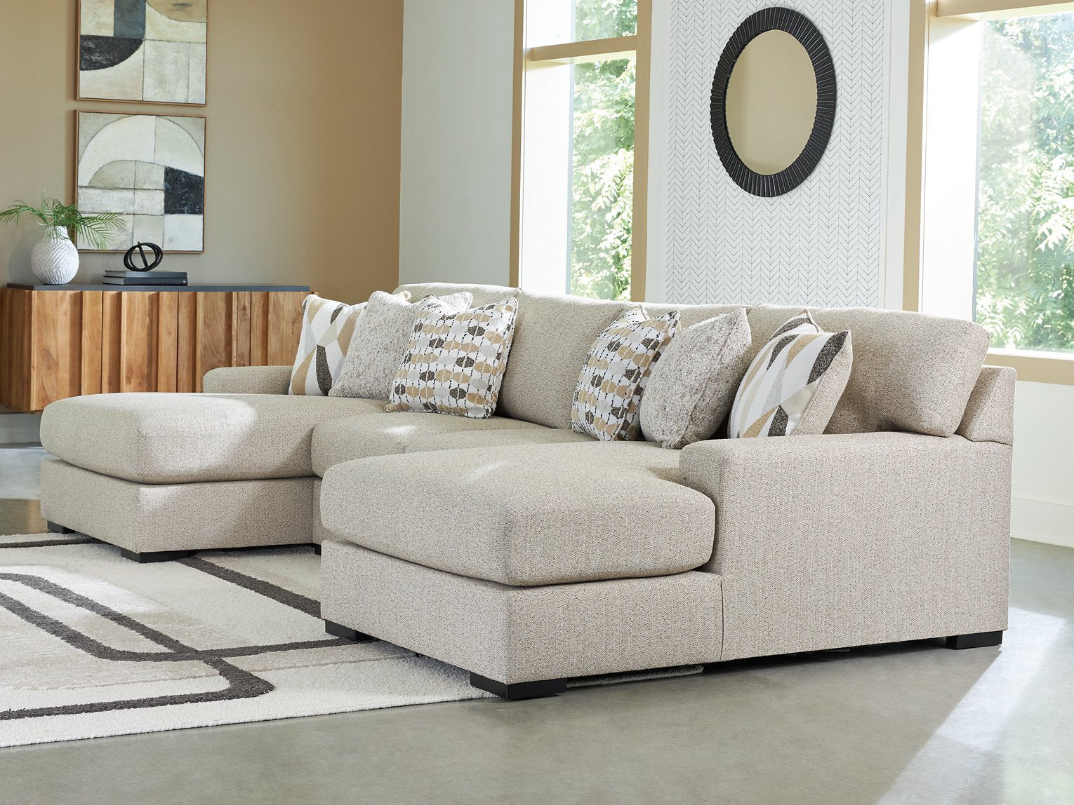 Laurelgrove Double Chaise Sectional - Ideal Furniture (Fresno,CA)