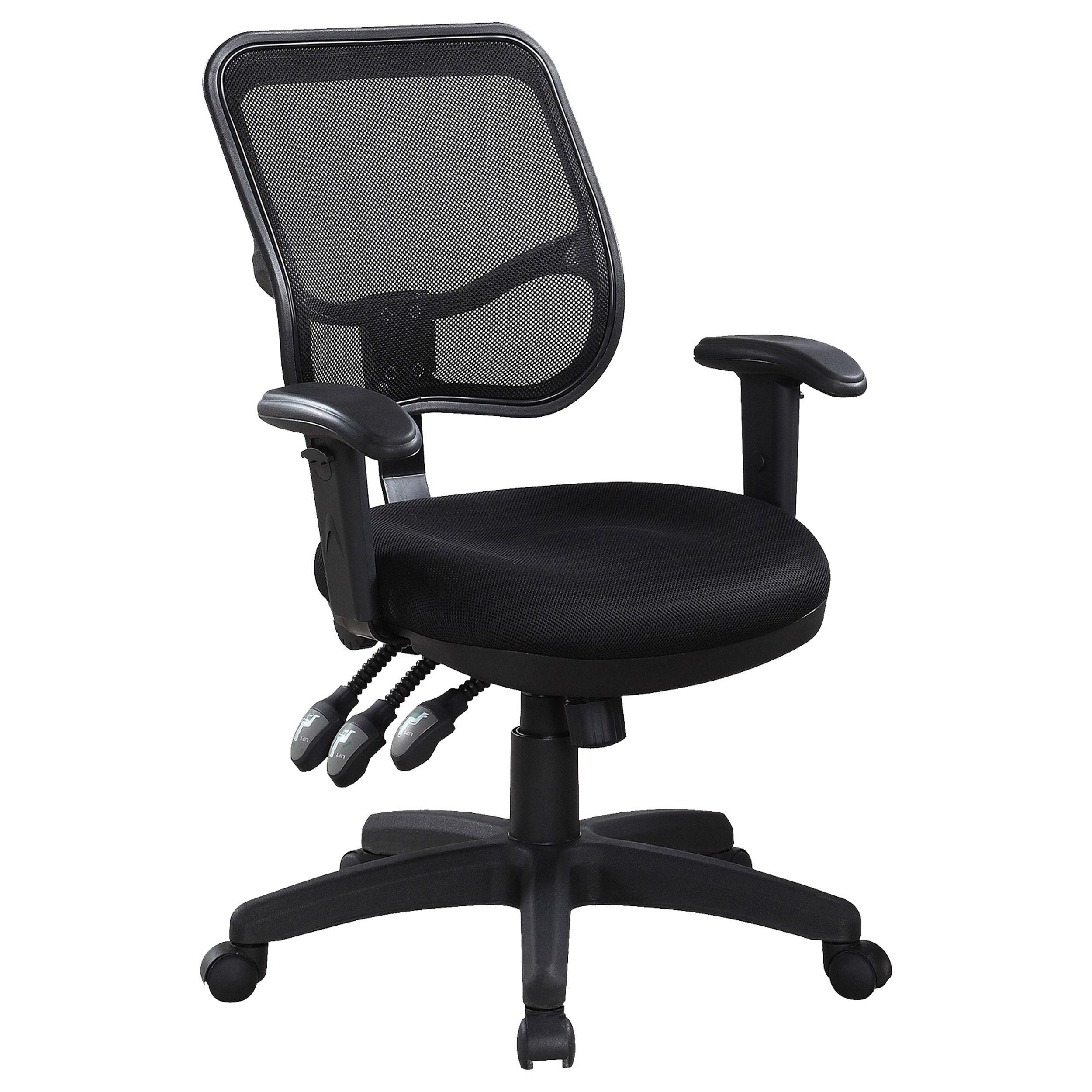 Rollo Adjustable Height Office Chair Black - Ideal Furniture (Fresno,CA)