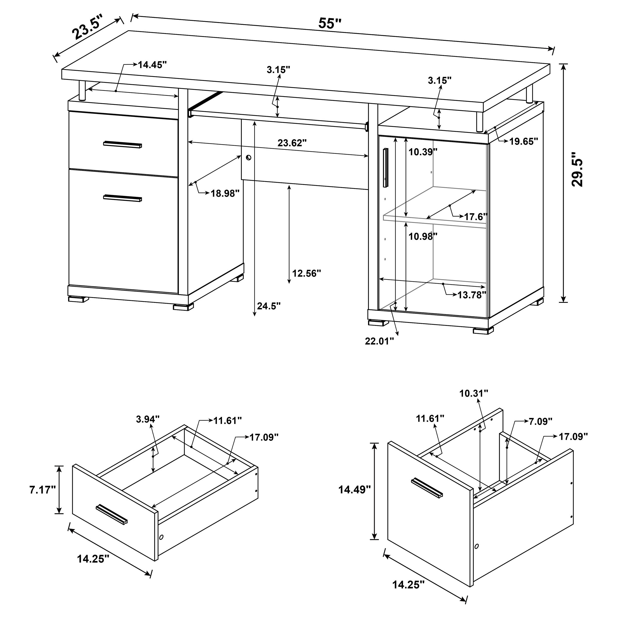 Tracy Computer Desk - Ideal Furniture (Fresno,CA)
