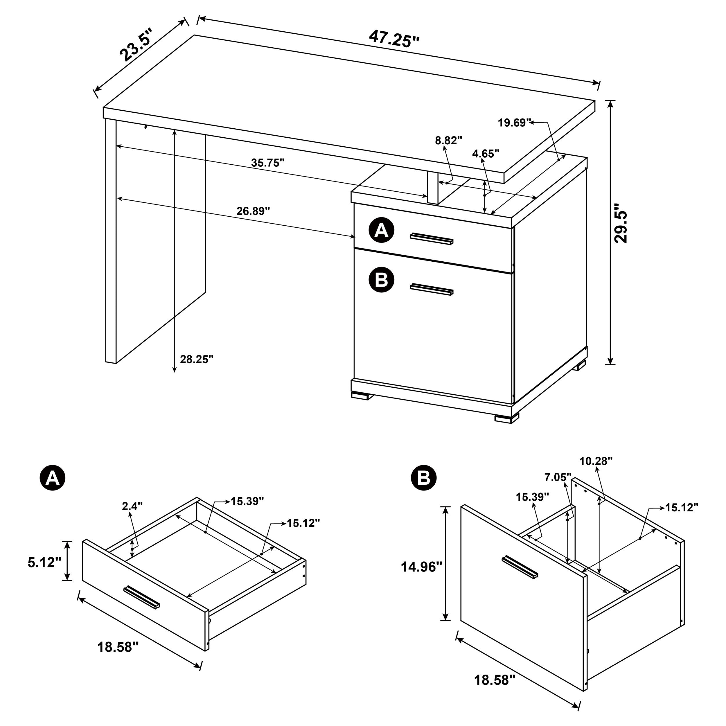 Irving Computer Desk - Ideal Furniture (Fresno,CA)