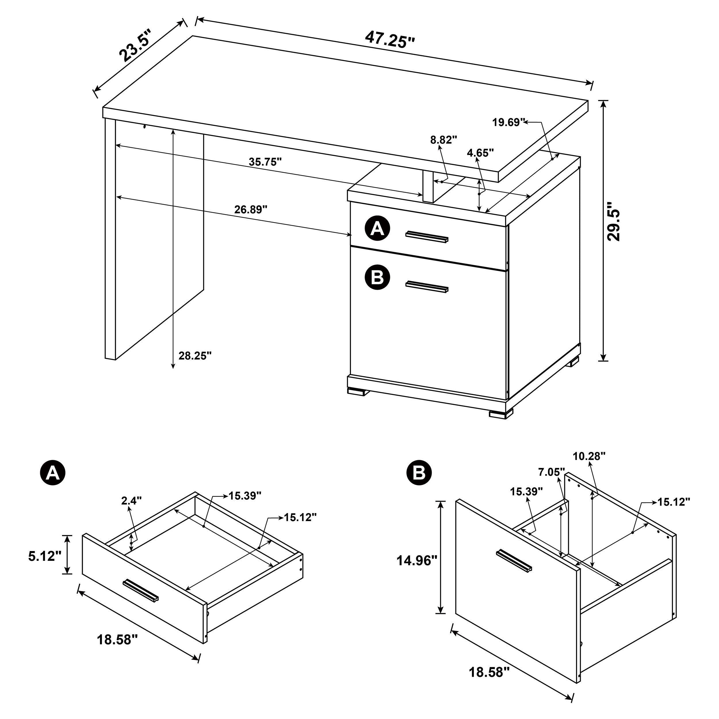 Irving Computer Desk - Ideal Furniture (Fresno,CA)