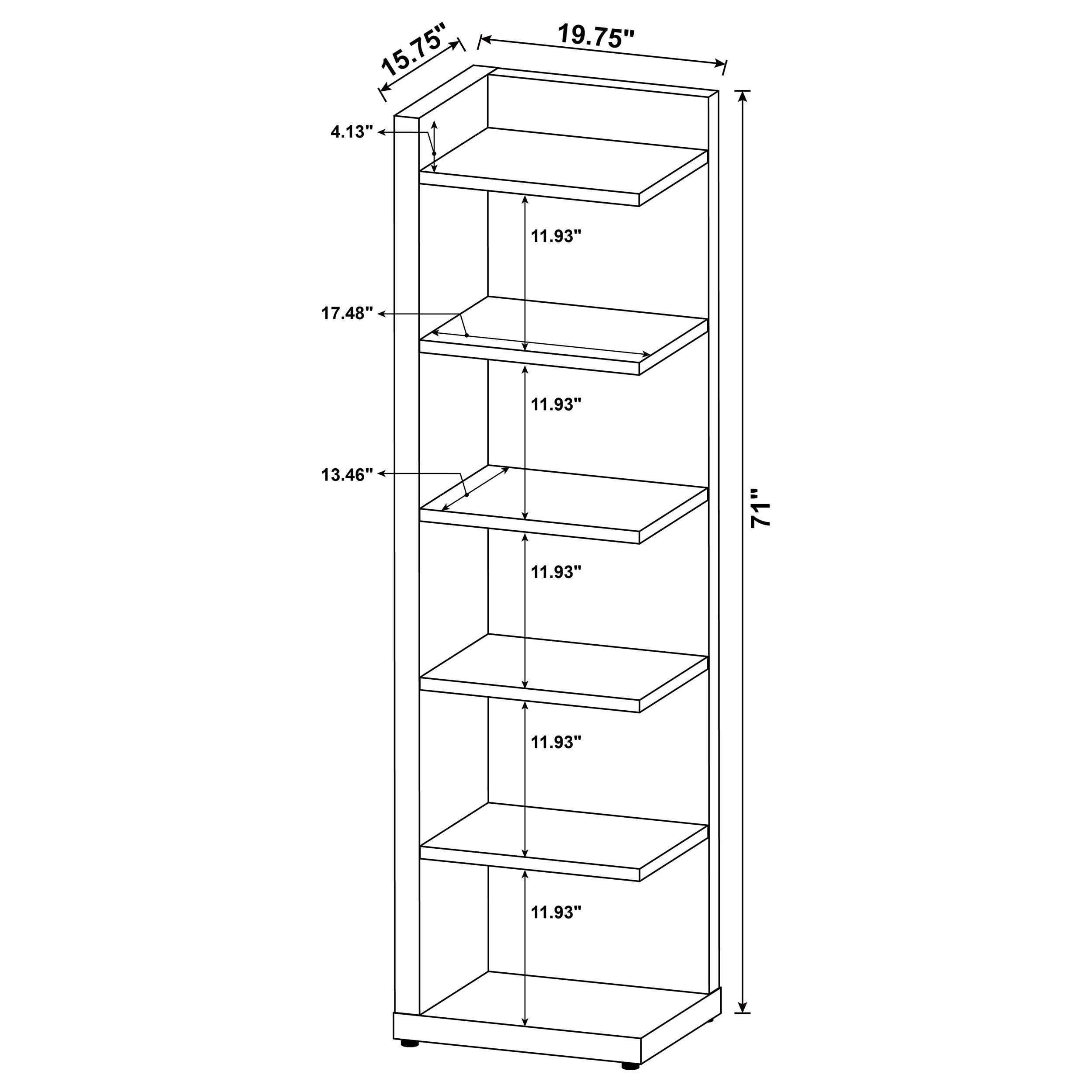 Alder Corner Bookcase - Ideal Furniture (Fresno,CA)