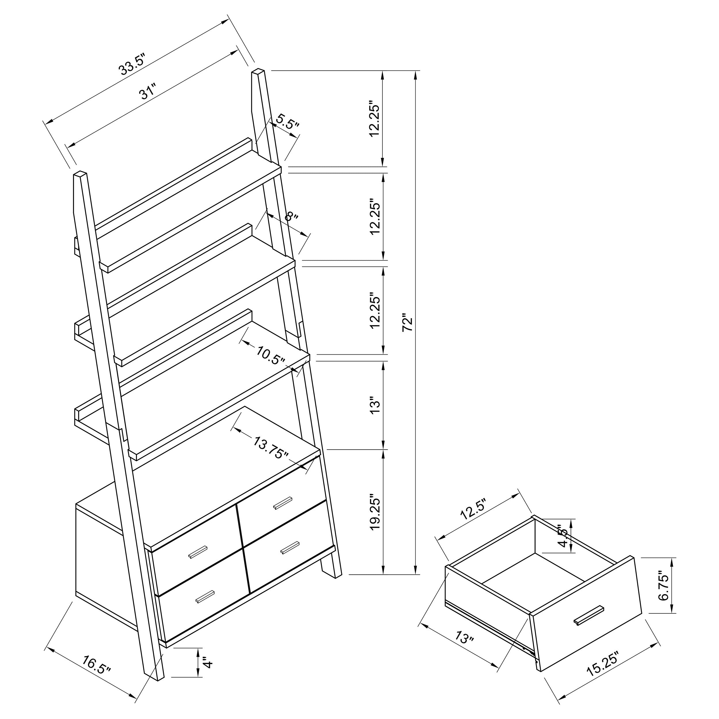 Colella Bookshelf - Ideal Furniture (Fresno,CA)
