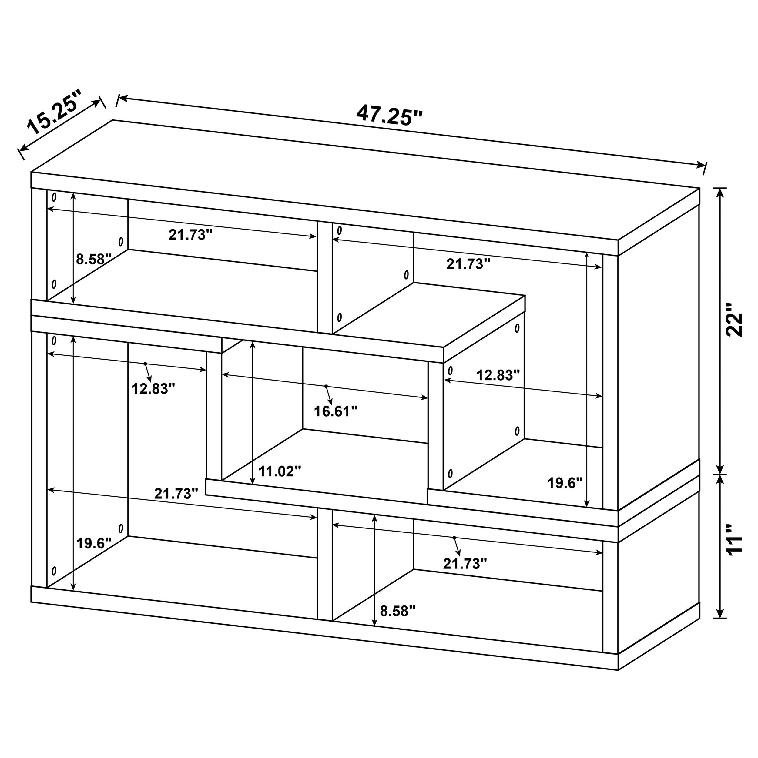 Velma Bookshelf Console - Ideal Furniture (Fresno,CA)