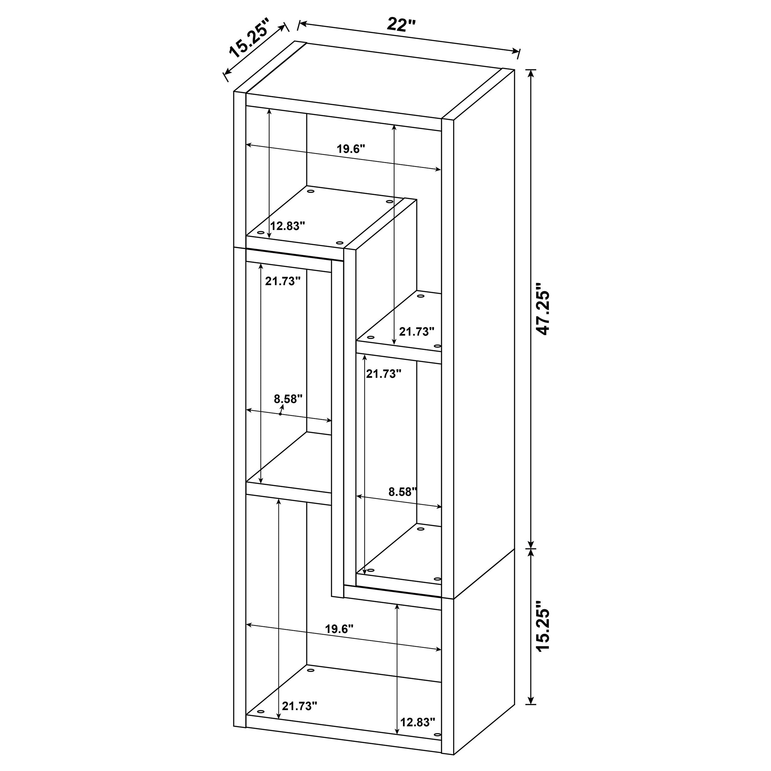 Velma Bookshelf Console - Ideal Furniture (Fresno,CA)