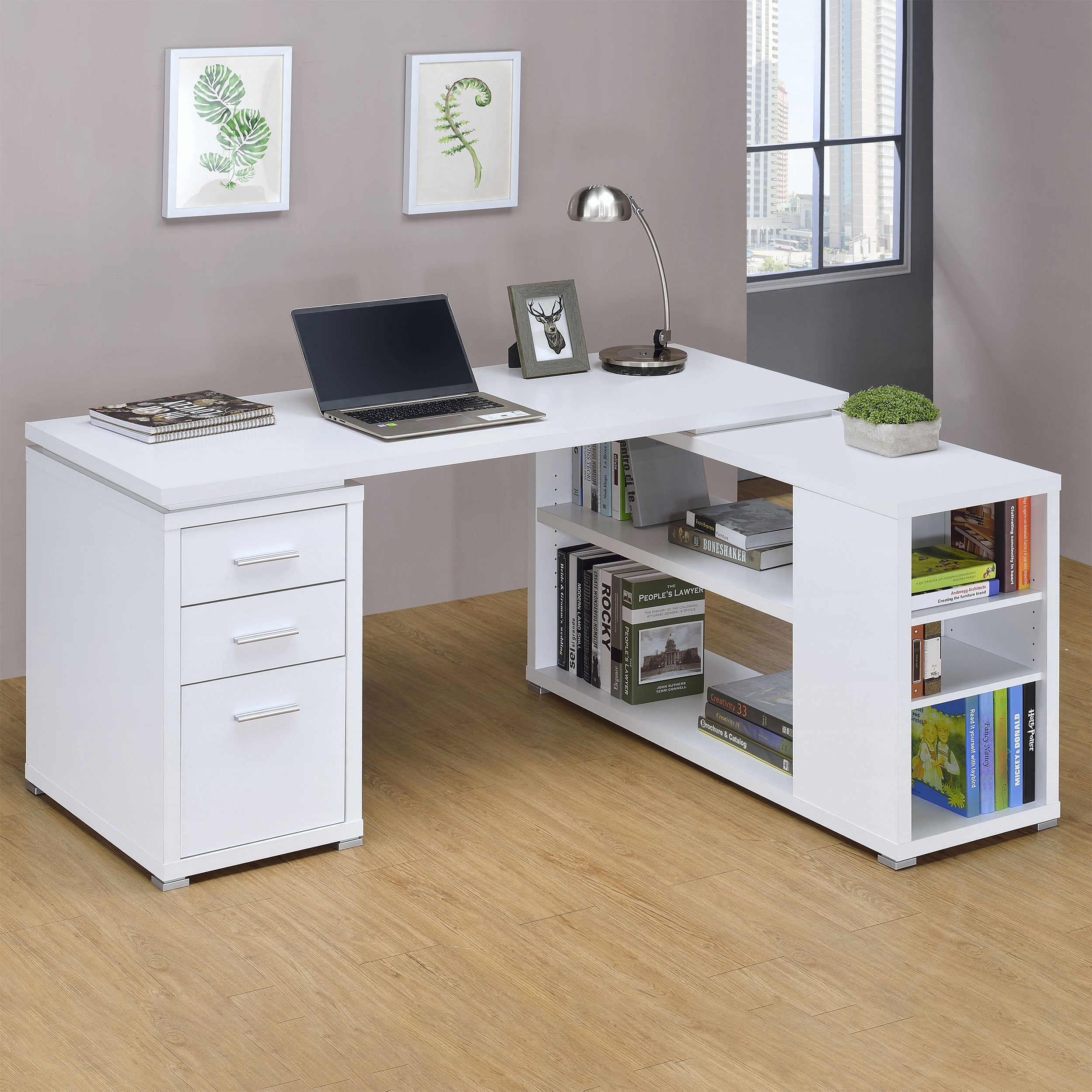 Yvette Computer Desk - Ideal Furniture (Fresno,CA)