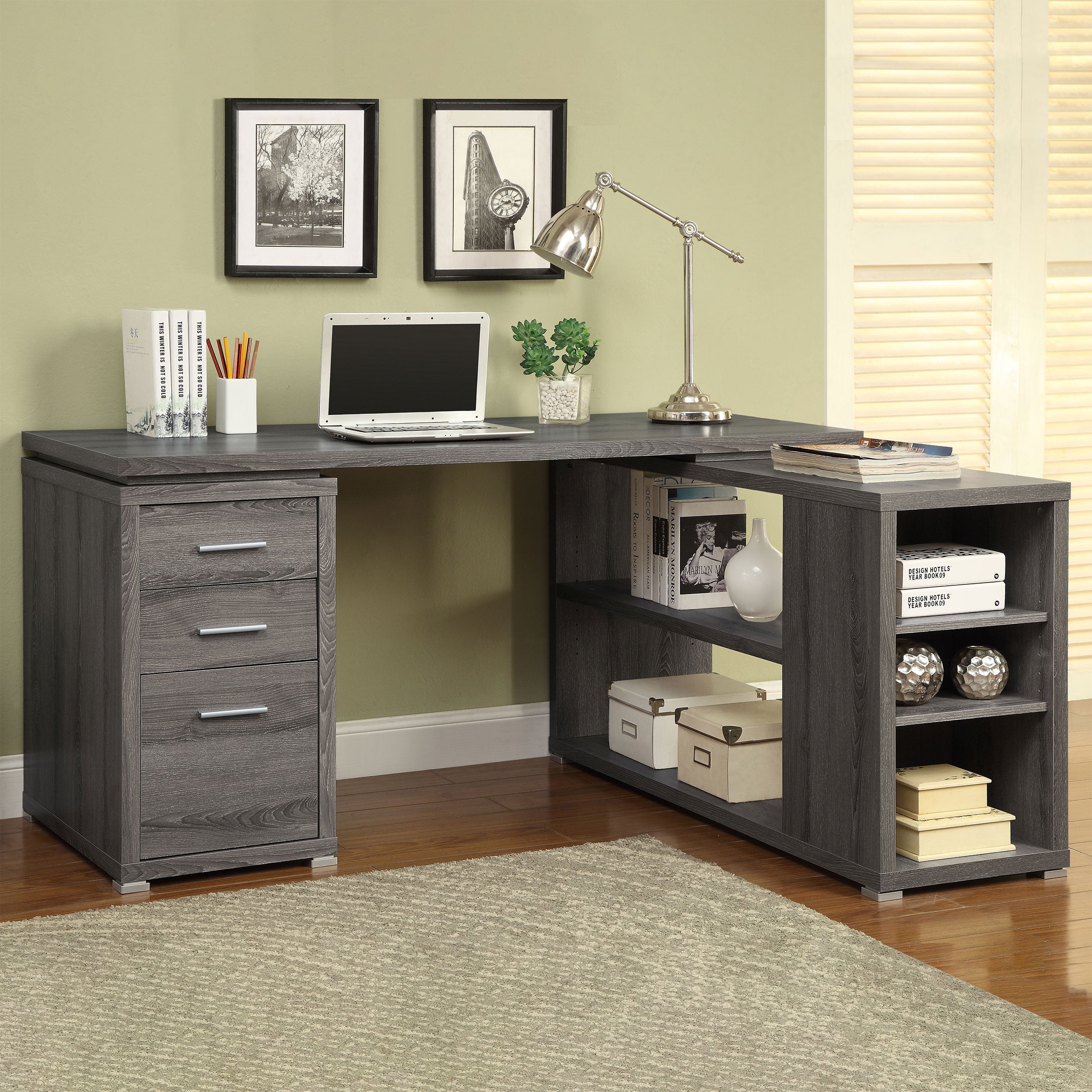 Yvette Computer Desk - Ideal Furniture (Fresno,CA)