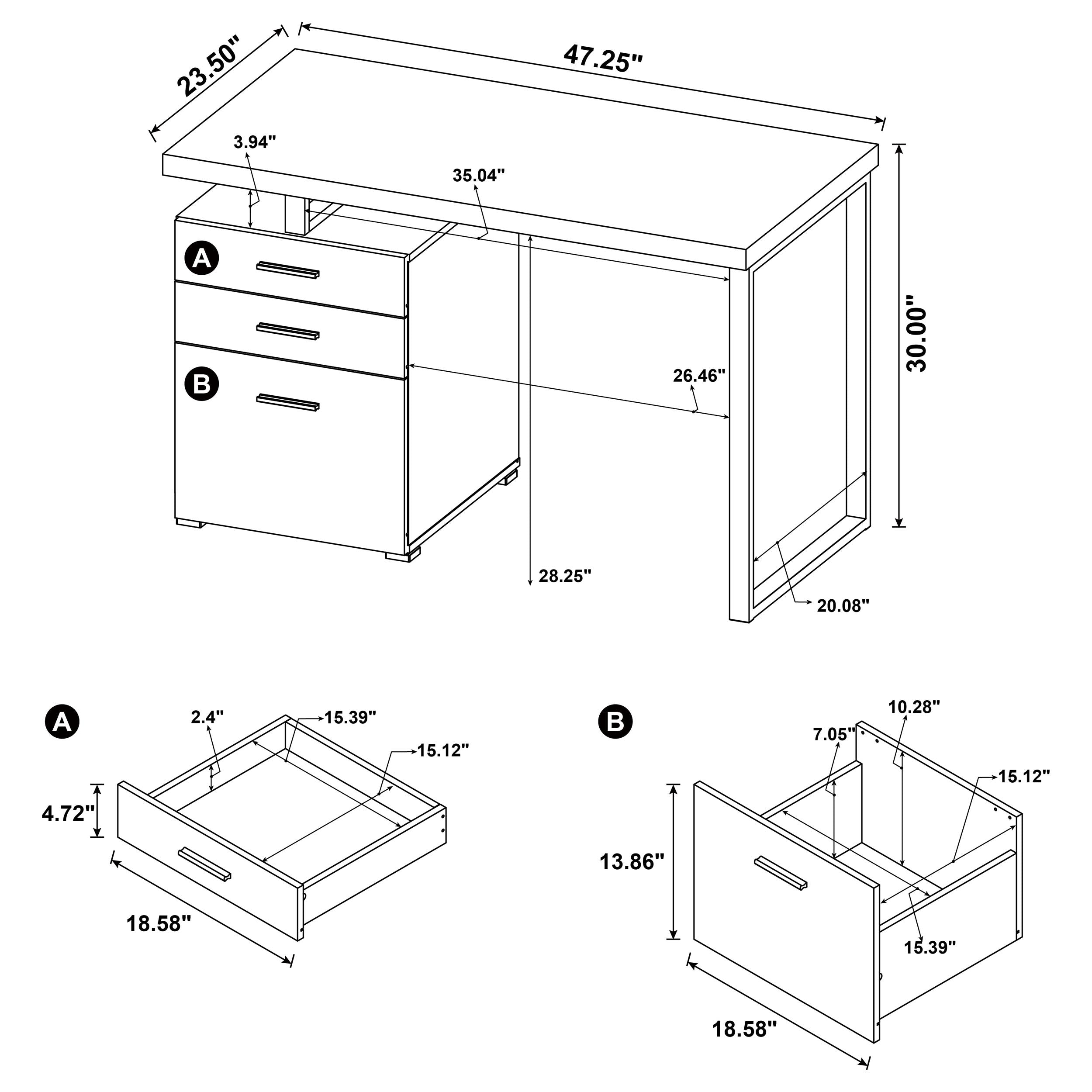 Brennan Computer Desk - Ideal Furniture (Fresno,CA)