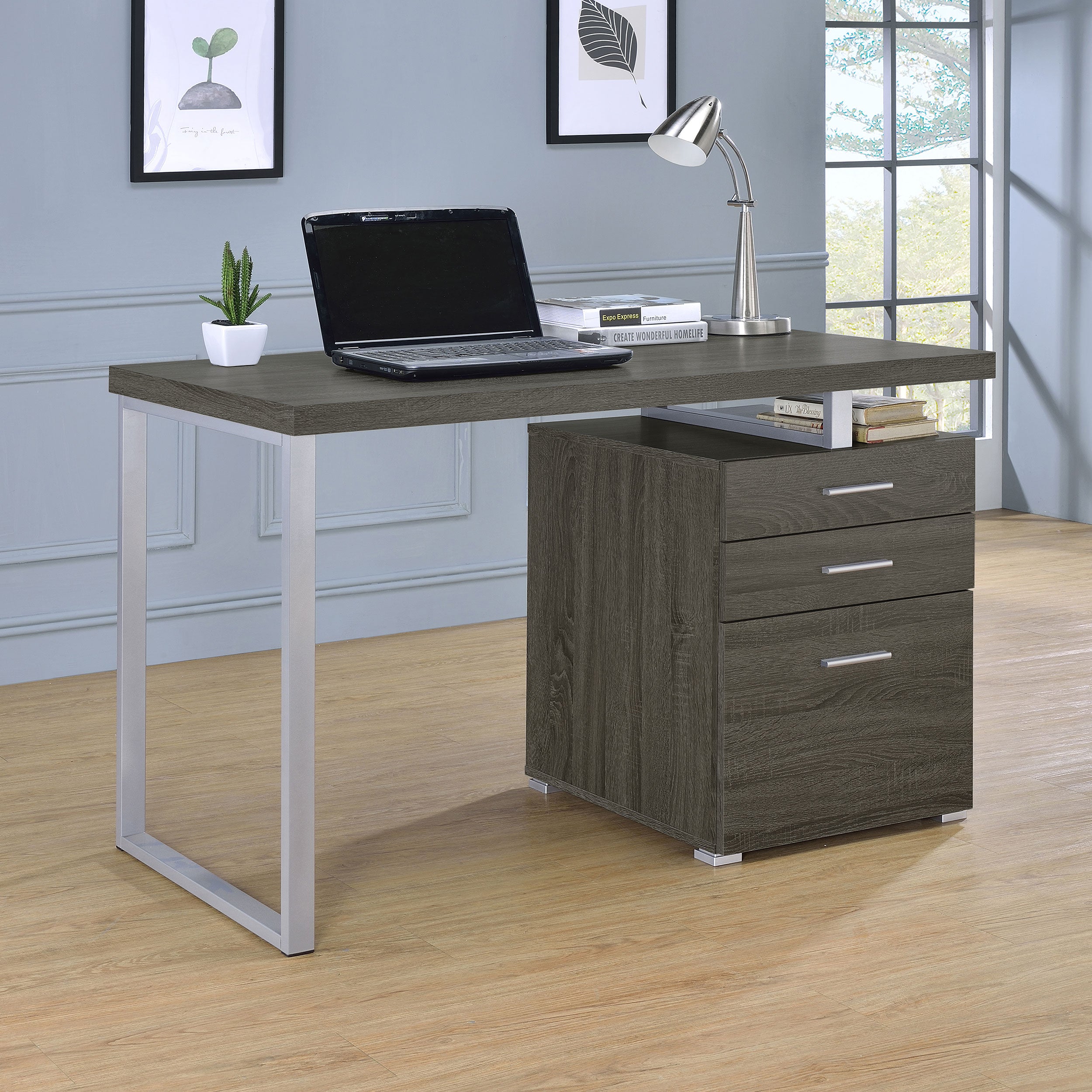 Brennan Computer Desk - Ideal Furniture (Fresno,CA)