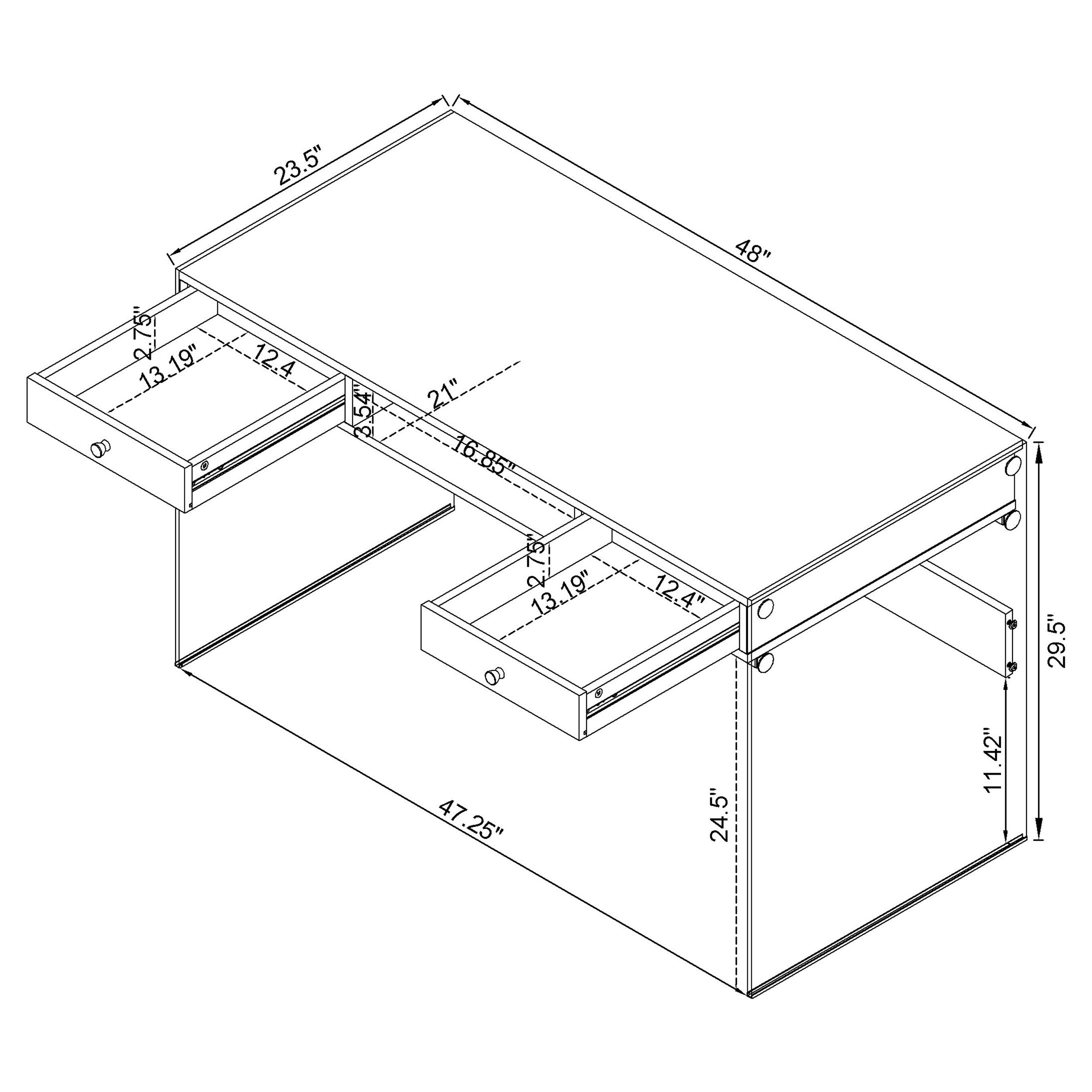 Dobrev Writing Desk - Ideal Furniture (Fresno,CA)